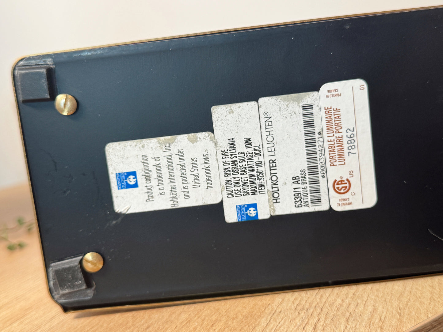 Vintage MCM Holtkötter Leuchten Adjustable Desk Lamp – Antique Brass, Dimmable, German Made