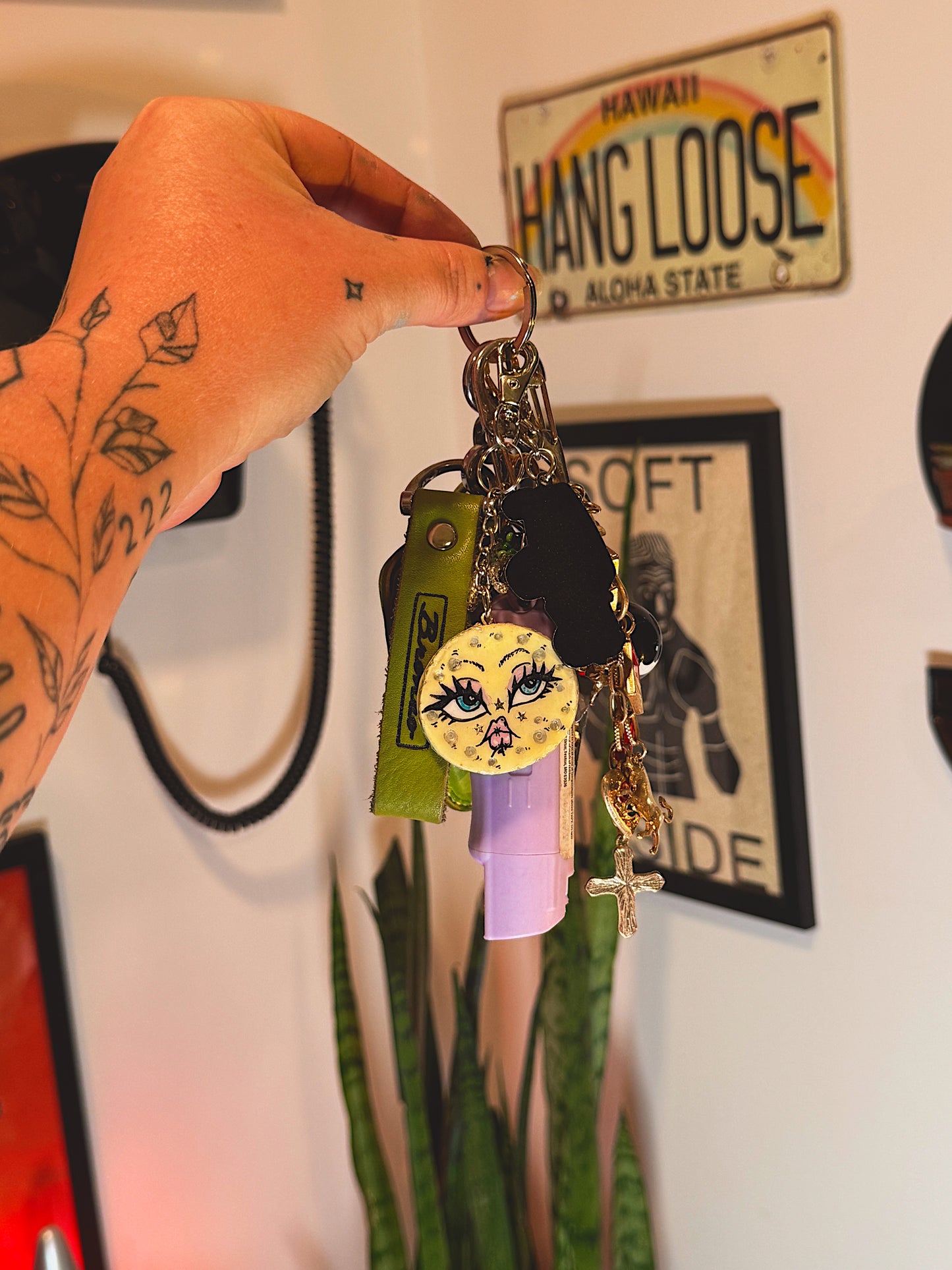 PREORDER: Mini Moon Keychain - Cute Hand-Made Clay Charm