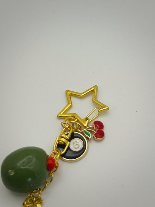 Girls Night Out Keychain – Handmade Polymer Clay Bag Charm