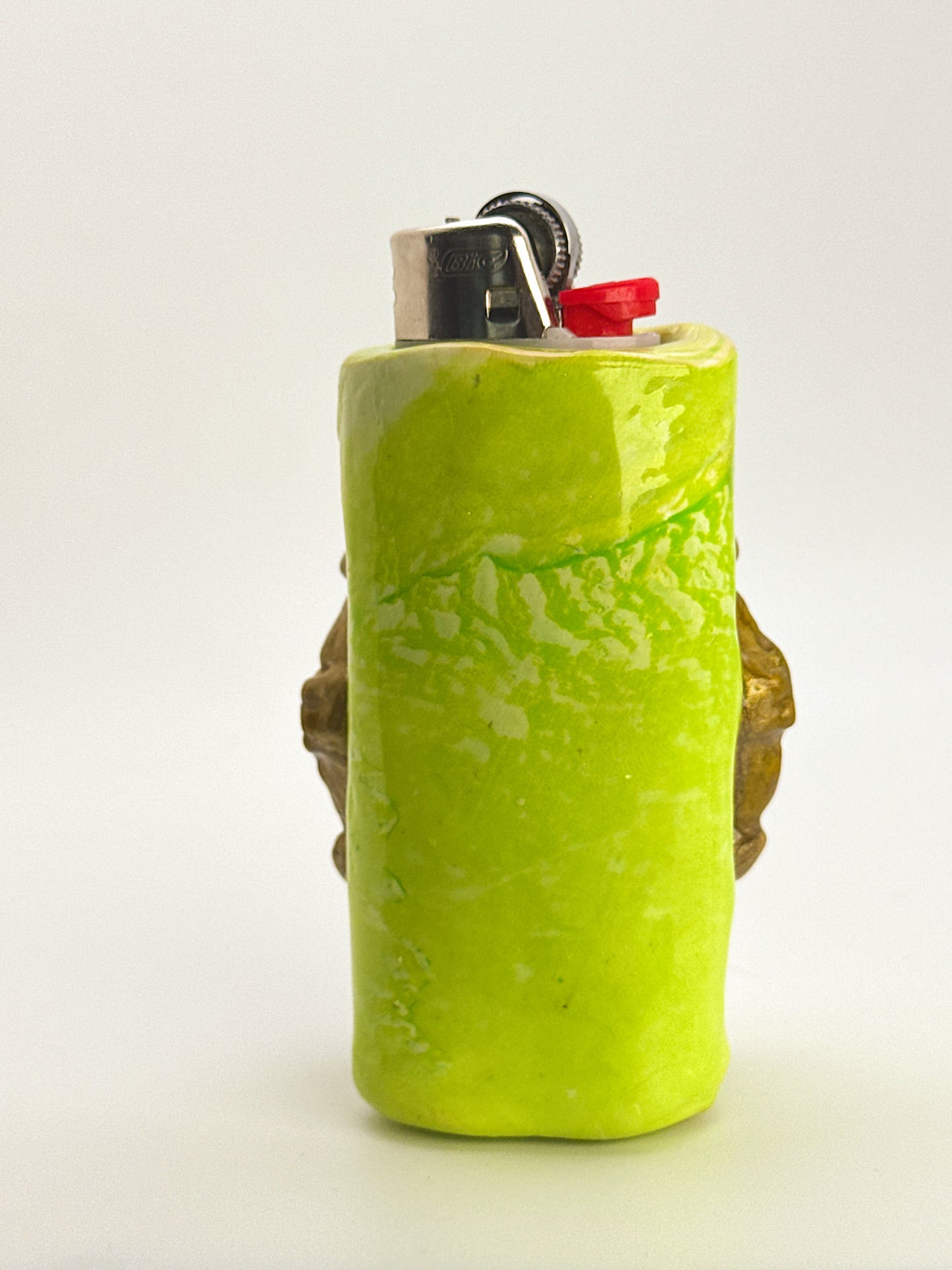 Duck That Doesn’t Give a F*ck Lighter Case – Hand-Painted Duck Portrait BIC Lighter Cover