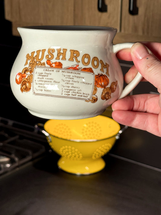 Vintage Mushroom Recipe Soup Mug – WEILL Taiwan