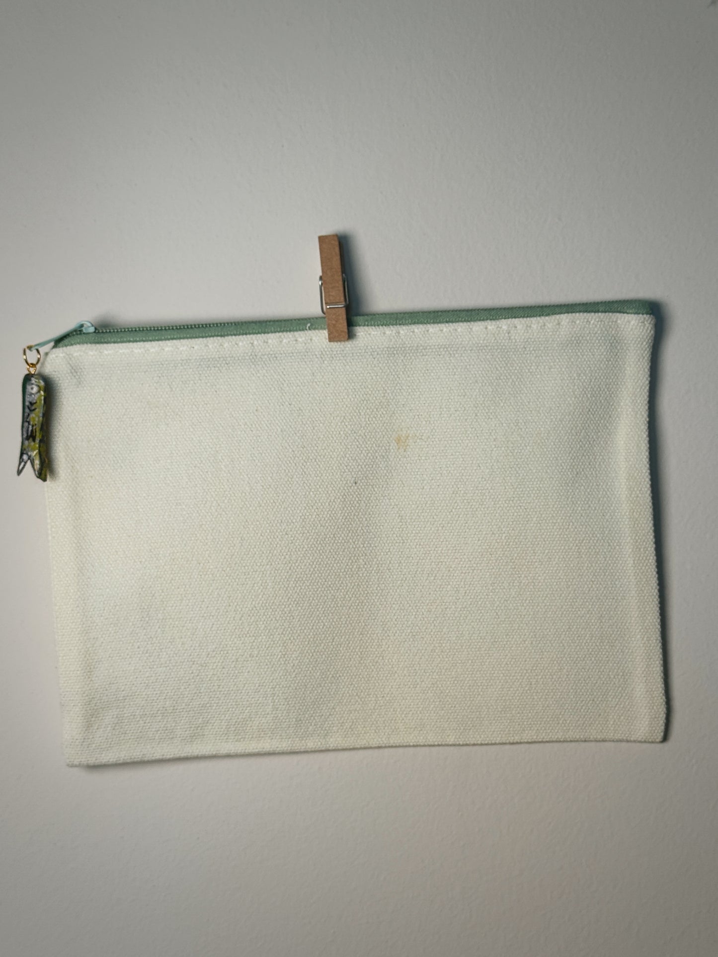 Sardine with Lemon Hand-Pressed Bag | 8 x 6 Natural Cotton | Luxe