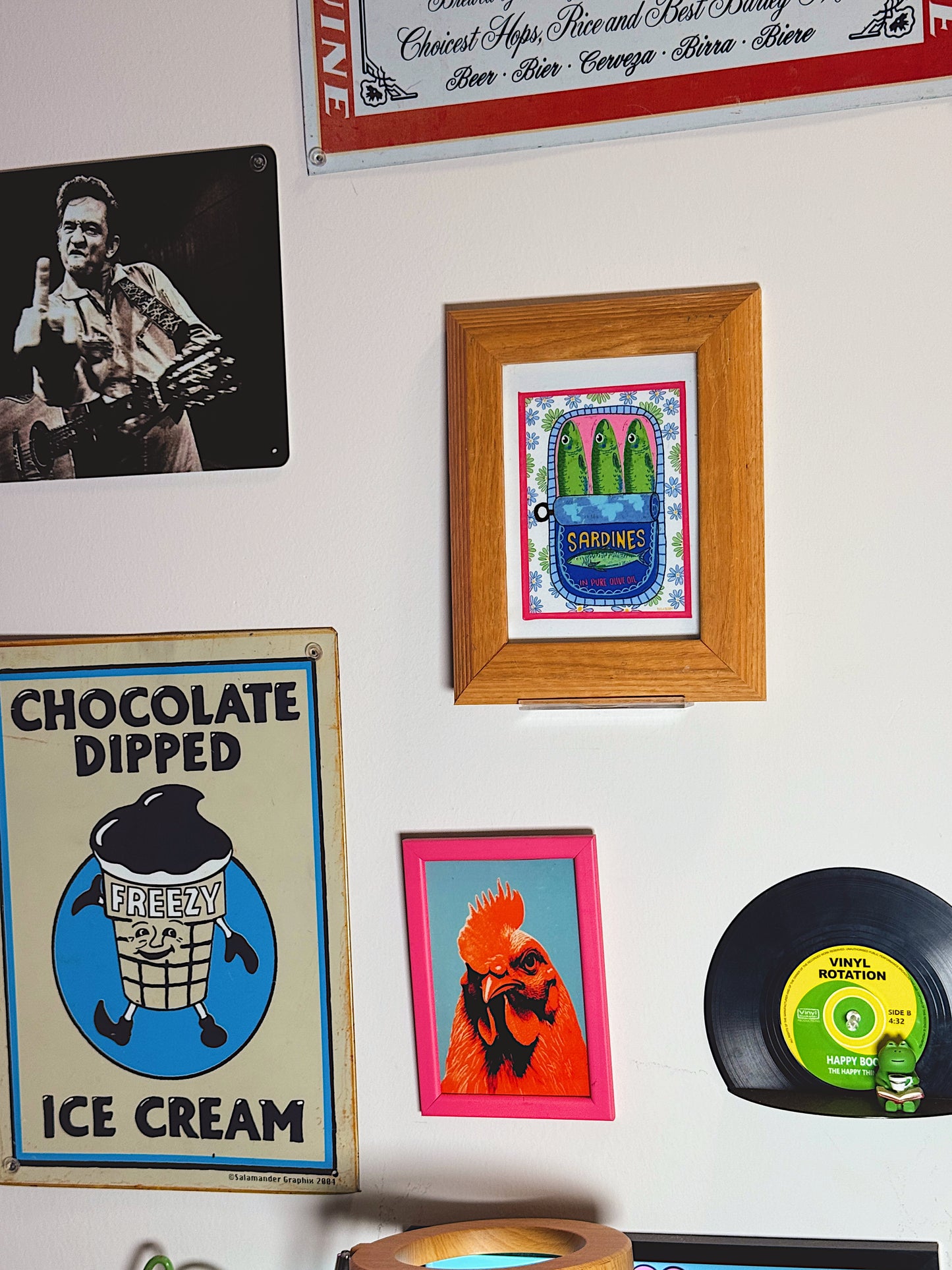 Sardines in Olive Oil Art Print – 5x7 FRAMED print