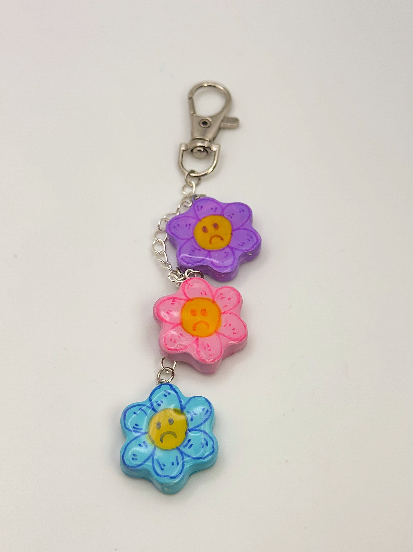 Moodswing Flower Keychain & Bag Charm – Hand-Painted Mood Charm