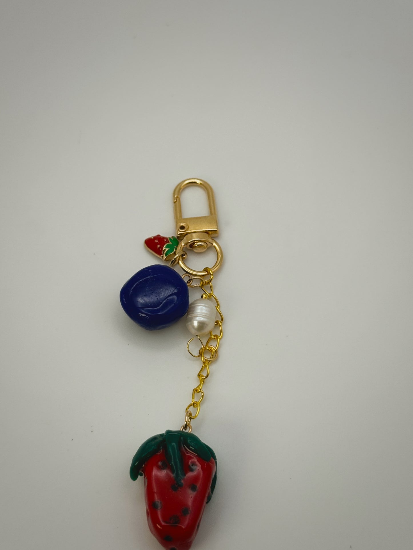 Mixed Berries Bag Charm | Handmade Polymer Clay Key Chain