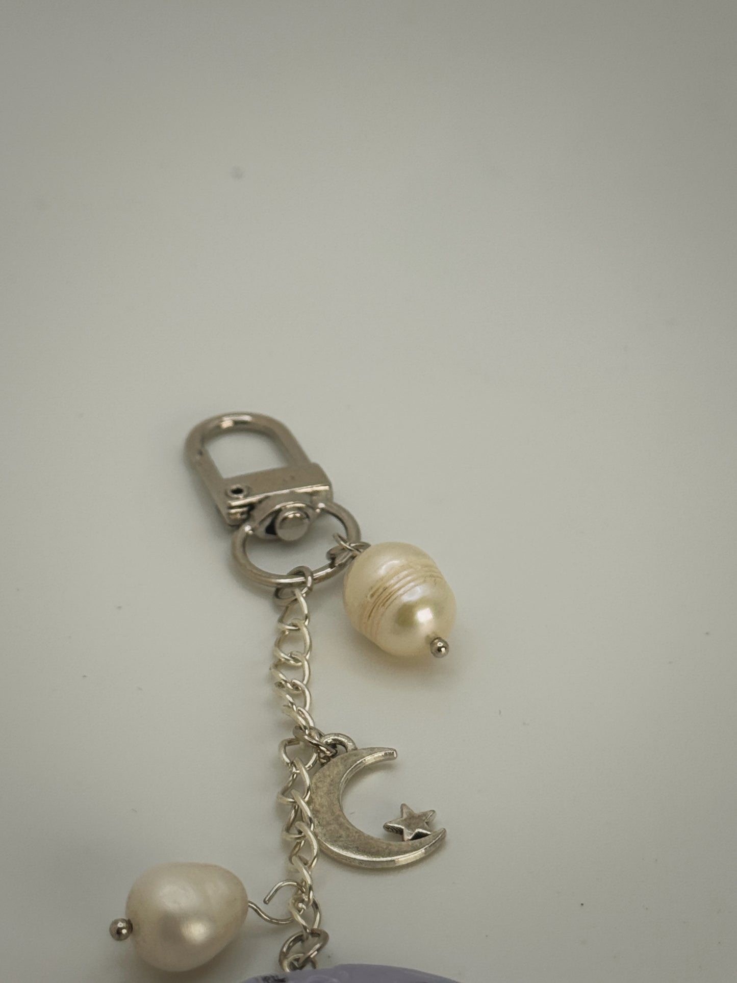 Sassy Moon Keychain – Handmade Polymer Clay Bag Charm
