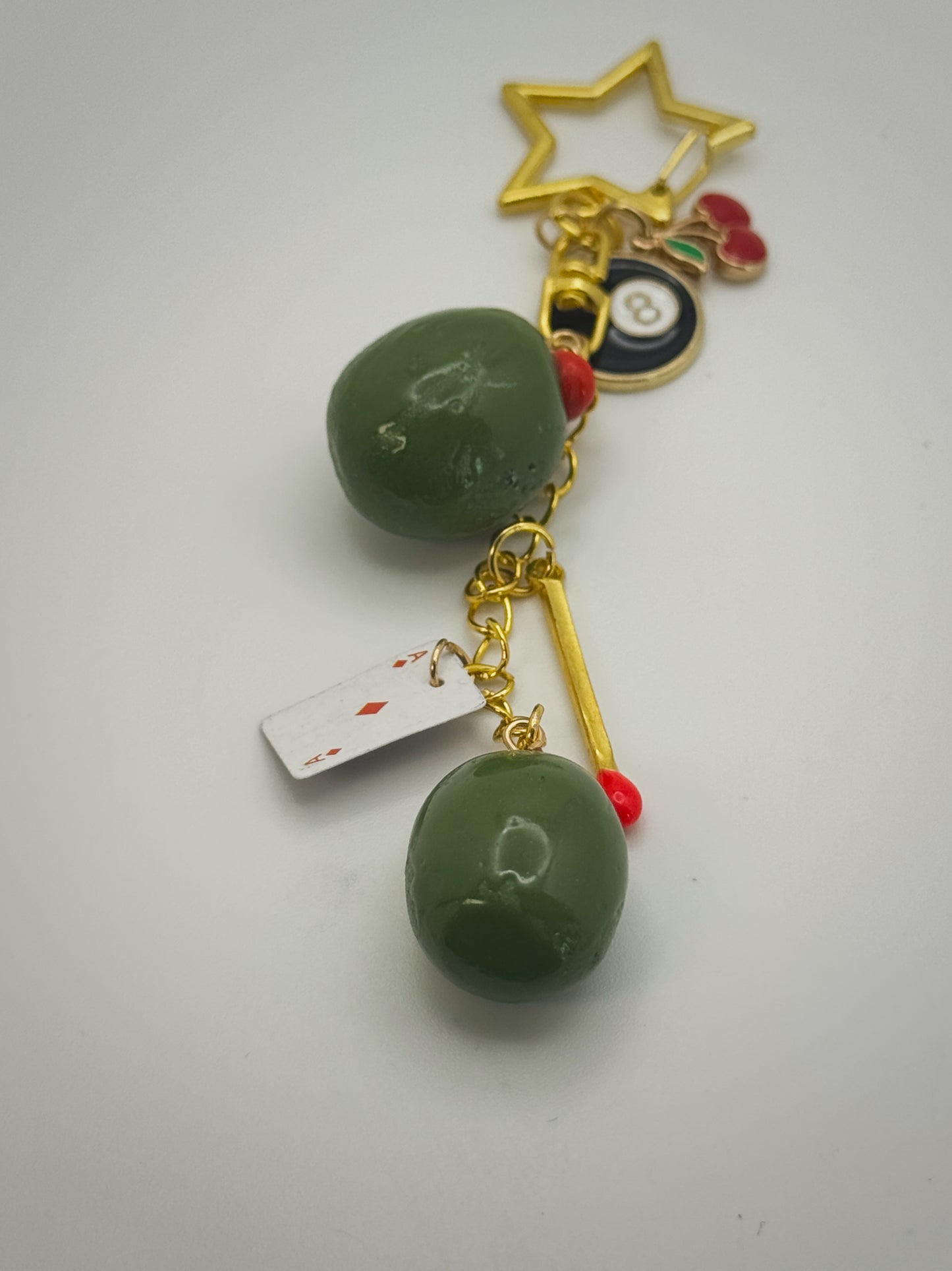 Girls Night Out Keychain – Handmade Polymer Clay Bag Charm