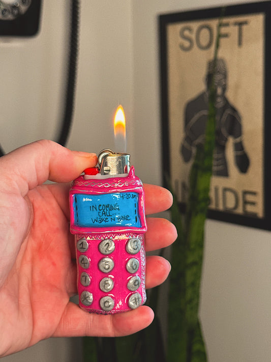 Y2K Cellphone Lighter Case – Wake N Bake Retro Phone BIC Lighter Cover