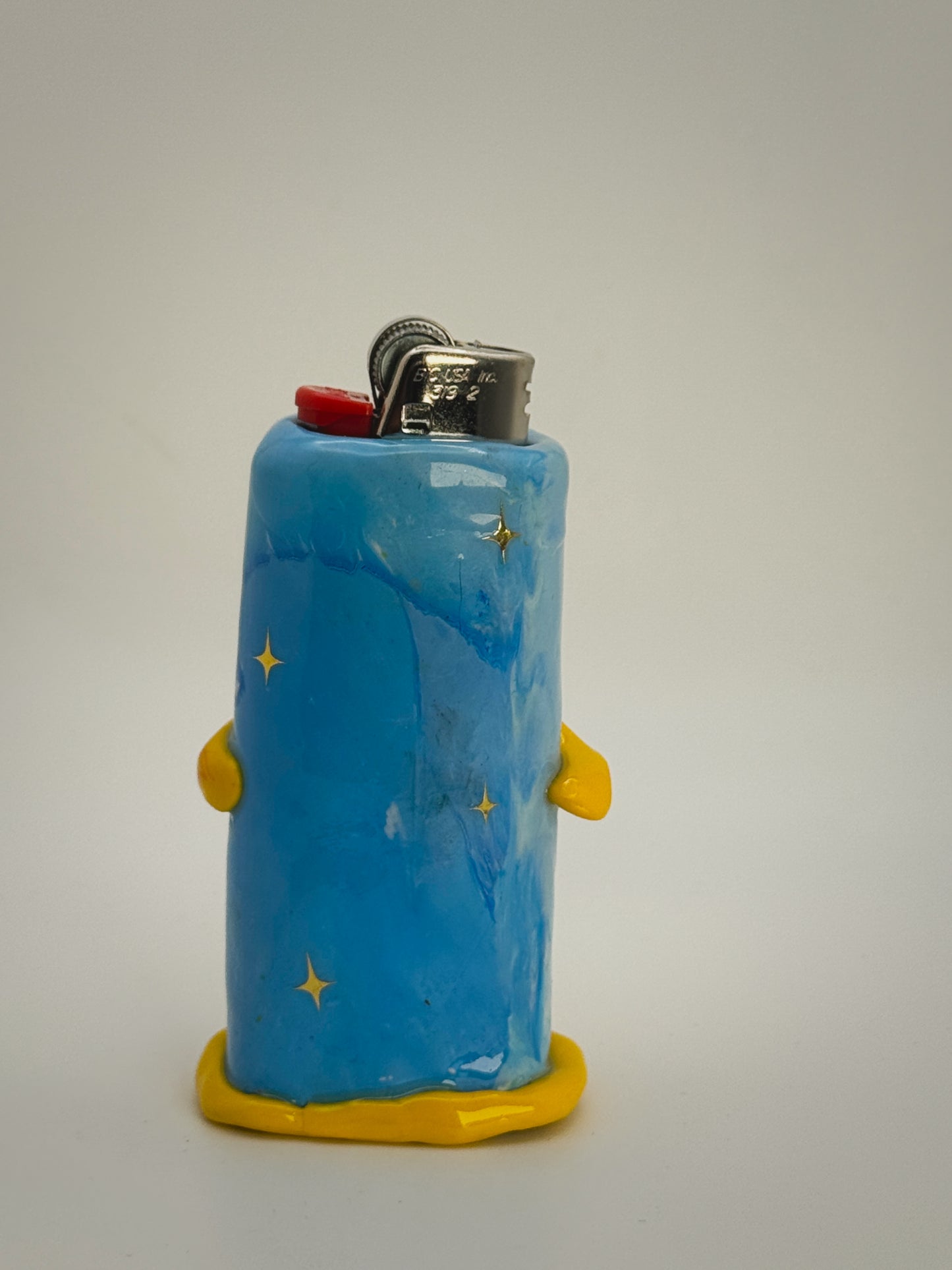 Sunny Girly Lighter Case| Fits Standard Bic | Handmade Polymer Clay Art