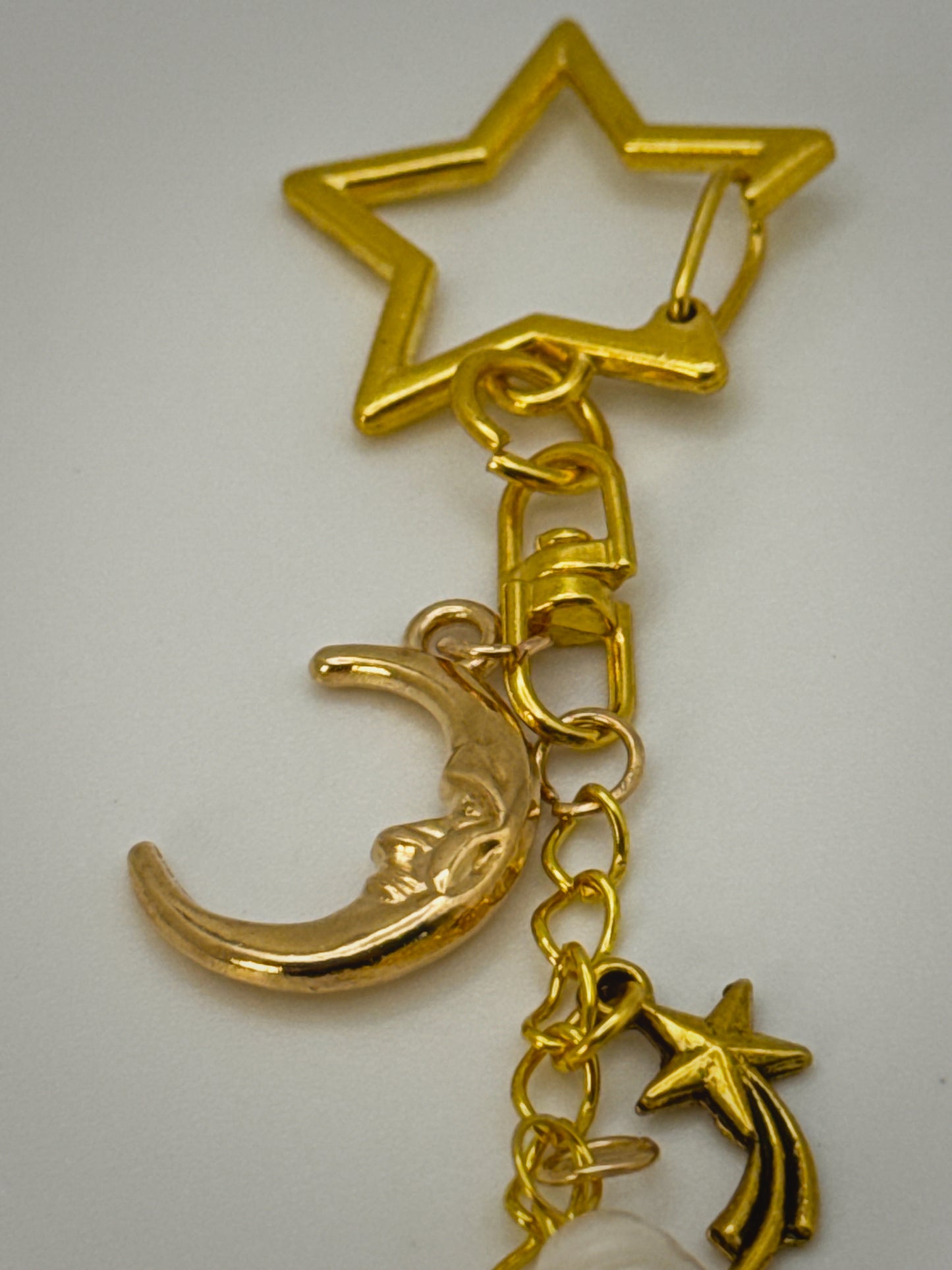 Gold Celestial Bag Charm | Handmade Key Chain