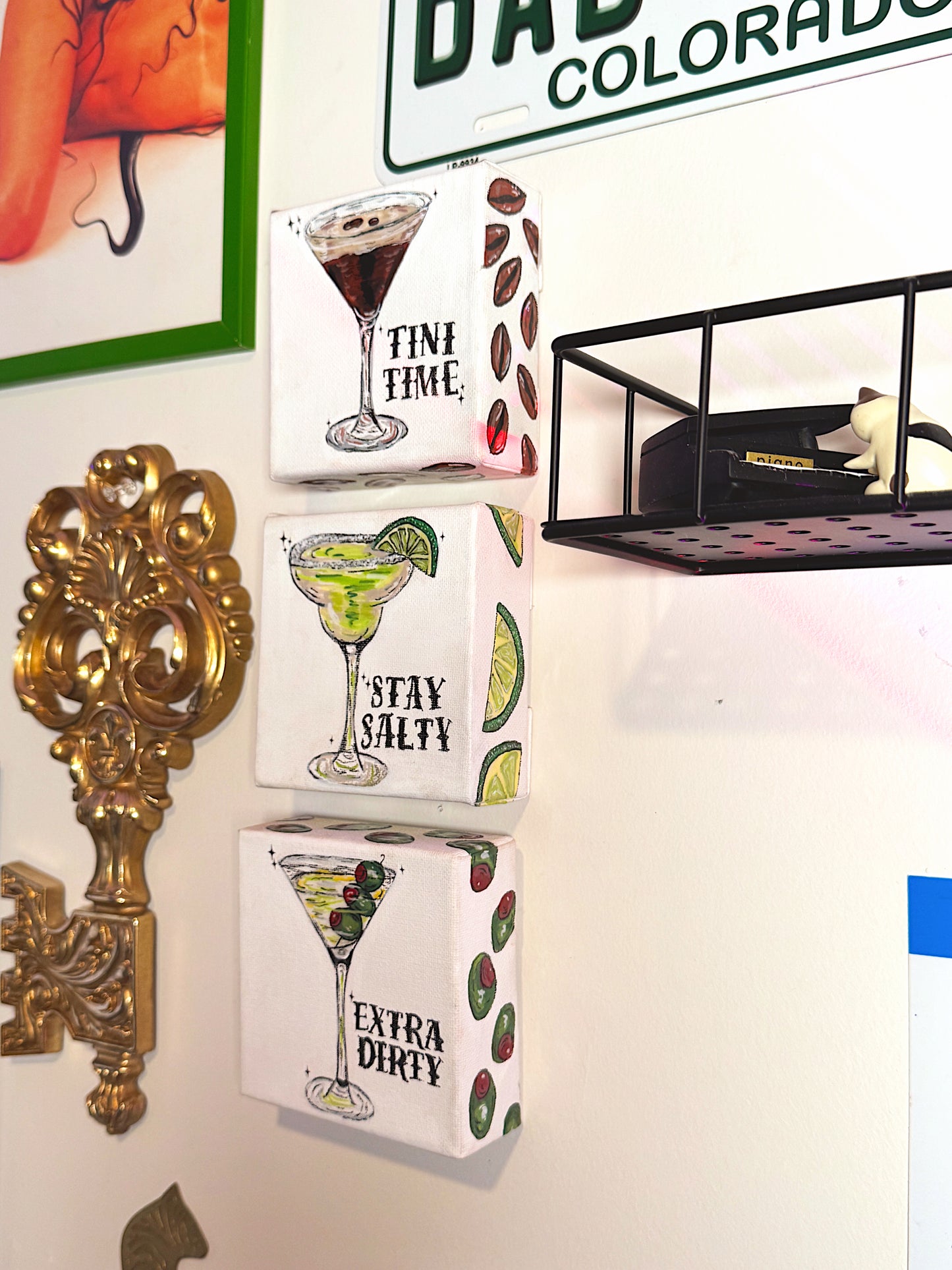 Stay Salty – Mini Cocktail Canvas (4×4 Original)