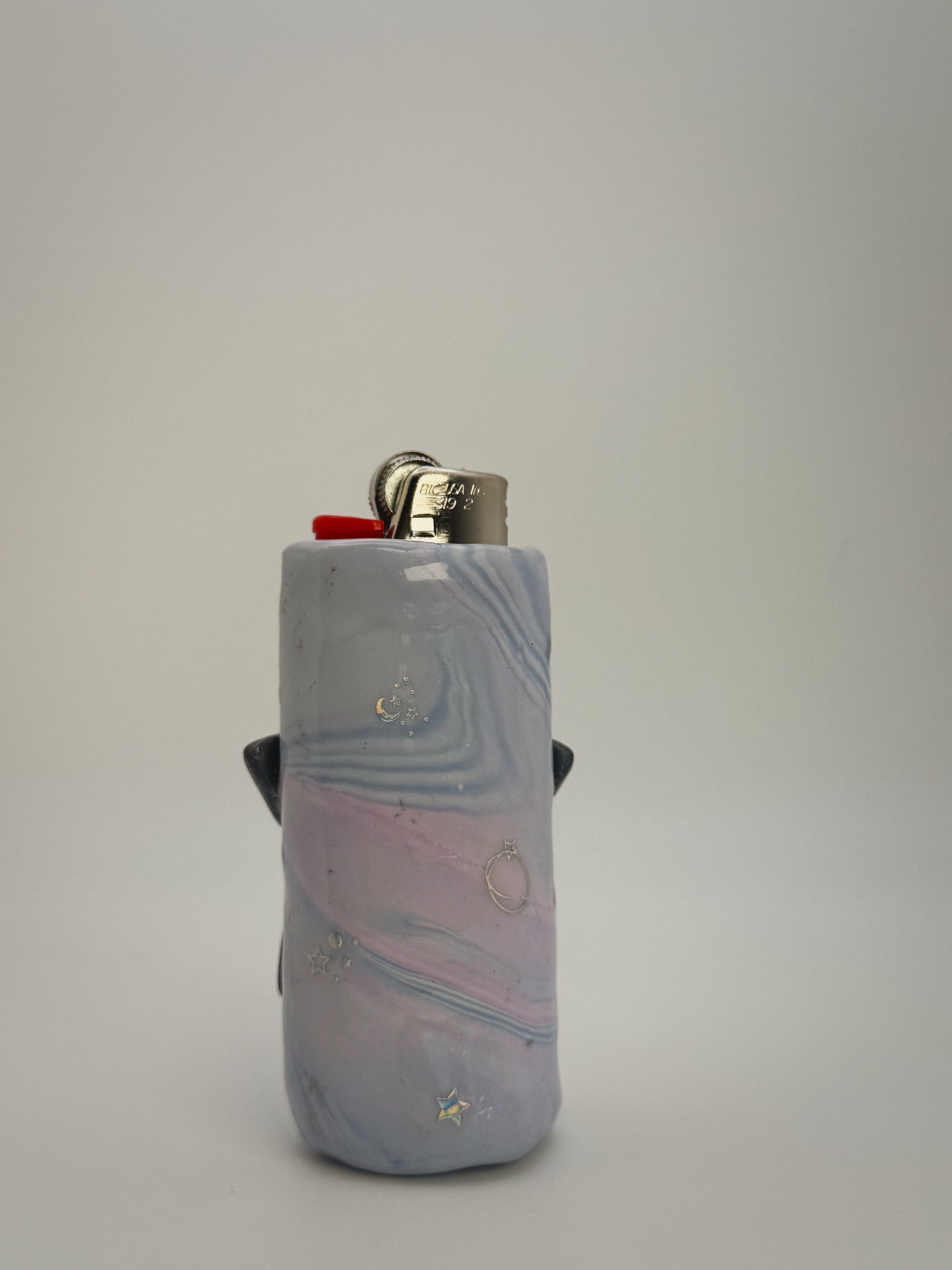 Sassy Star Lighter Case| Fits Standard Bic | Handmade Polymer Clay Art