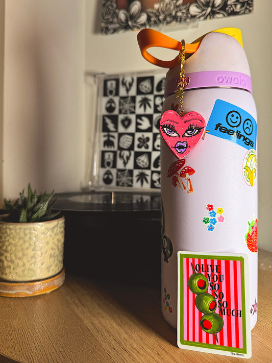 Olive You So Much Sticker – Martini Olive Love Pun Vinyl Sticker