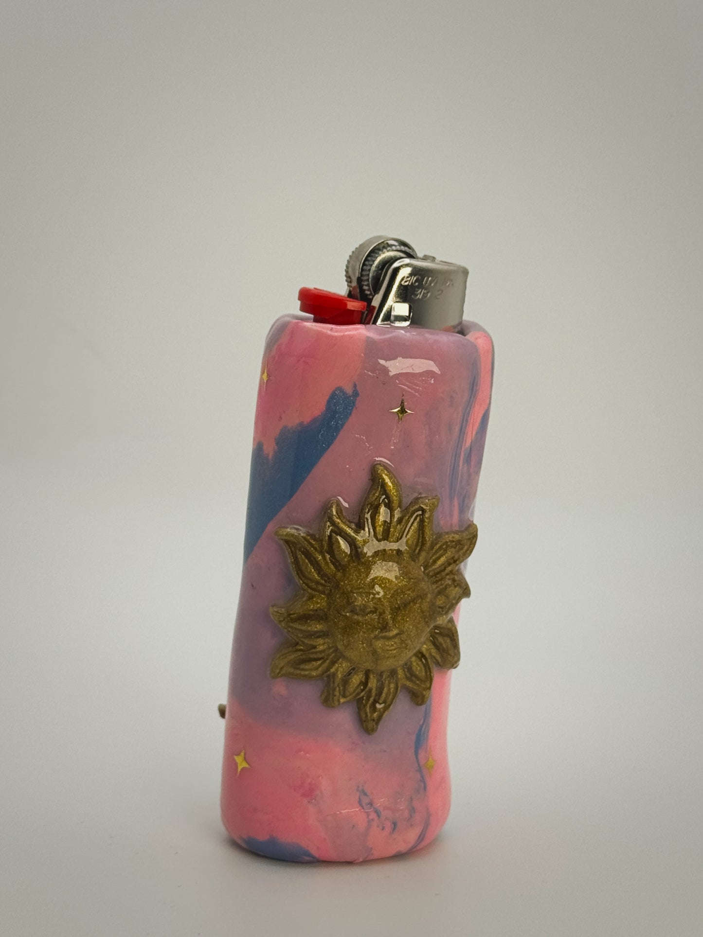 Celestial Lighter Case| Fits Standard Bic | Handmade Polymer Clay Art