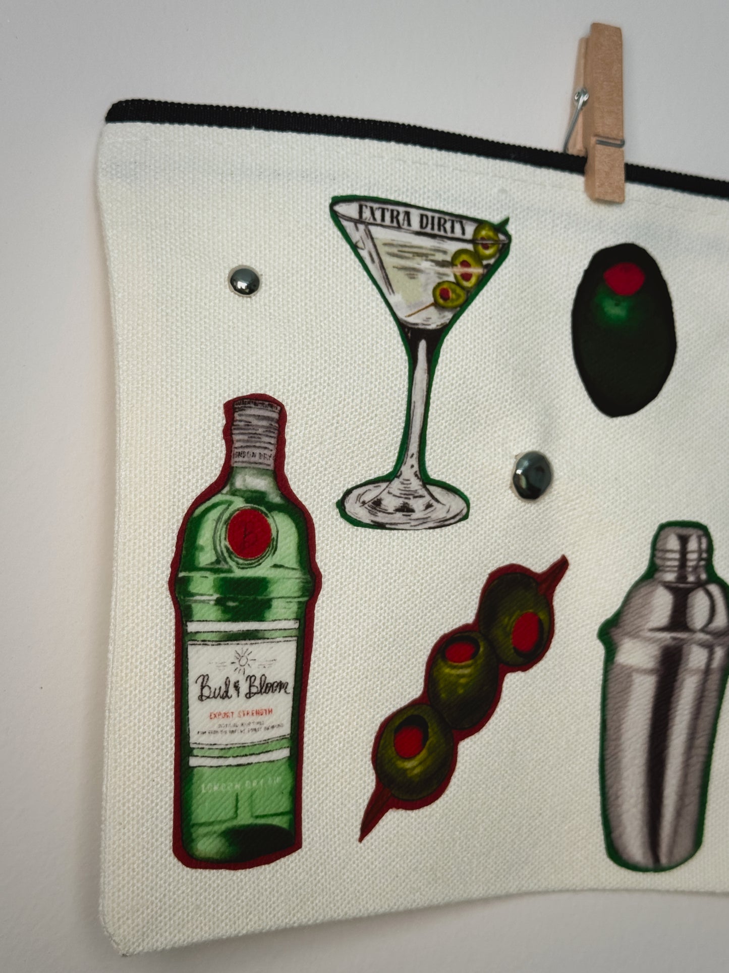 Dirty Martini Hand-Pressed Bag | 8 x 6 Cotton | Luxe
