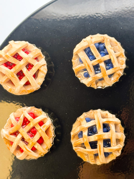 Blueberry Pie — Handmade Polymer Clay Fridge Magnets
