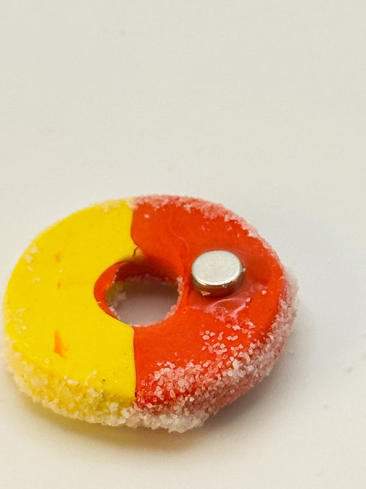 Peach Ring — Handmade Polymer Clay Fridge Magnets