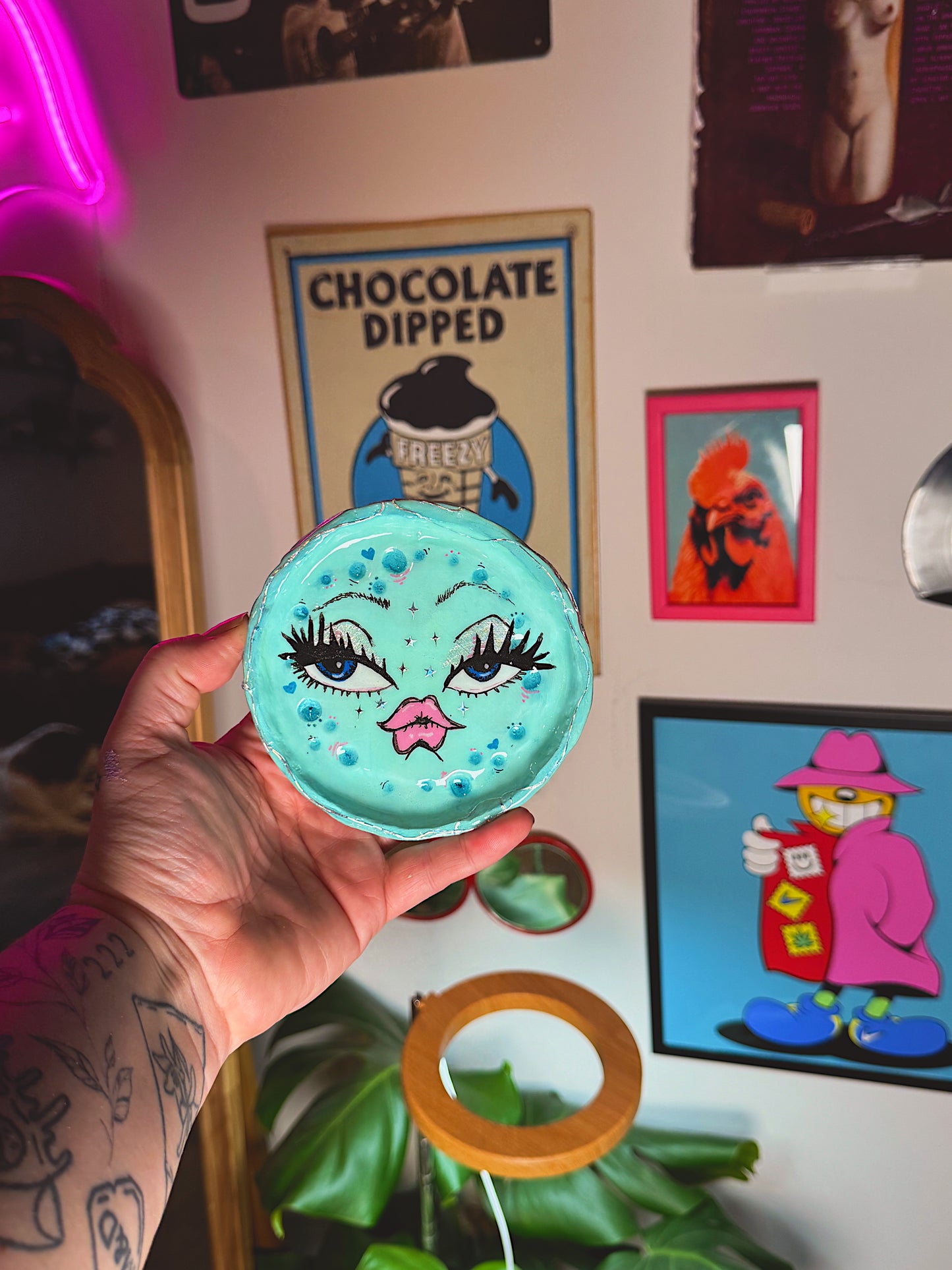 PREORDER: Moon Trinket Dish — 4-5” Hand-Painted Moon