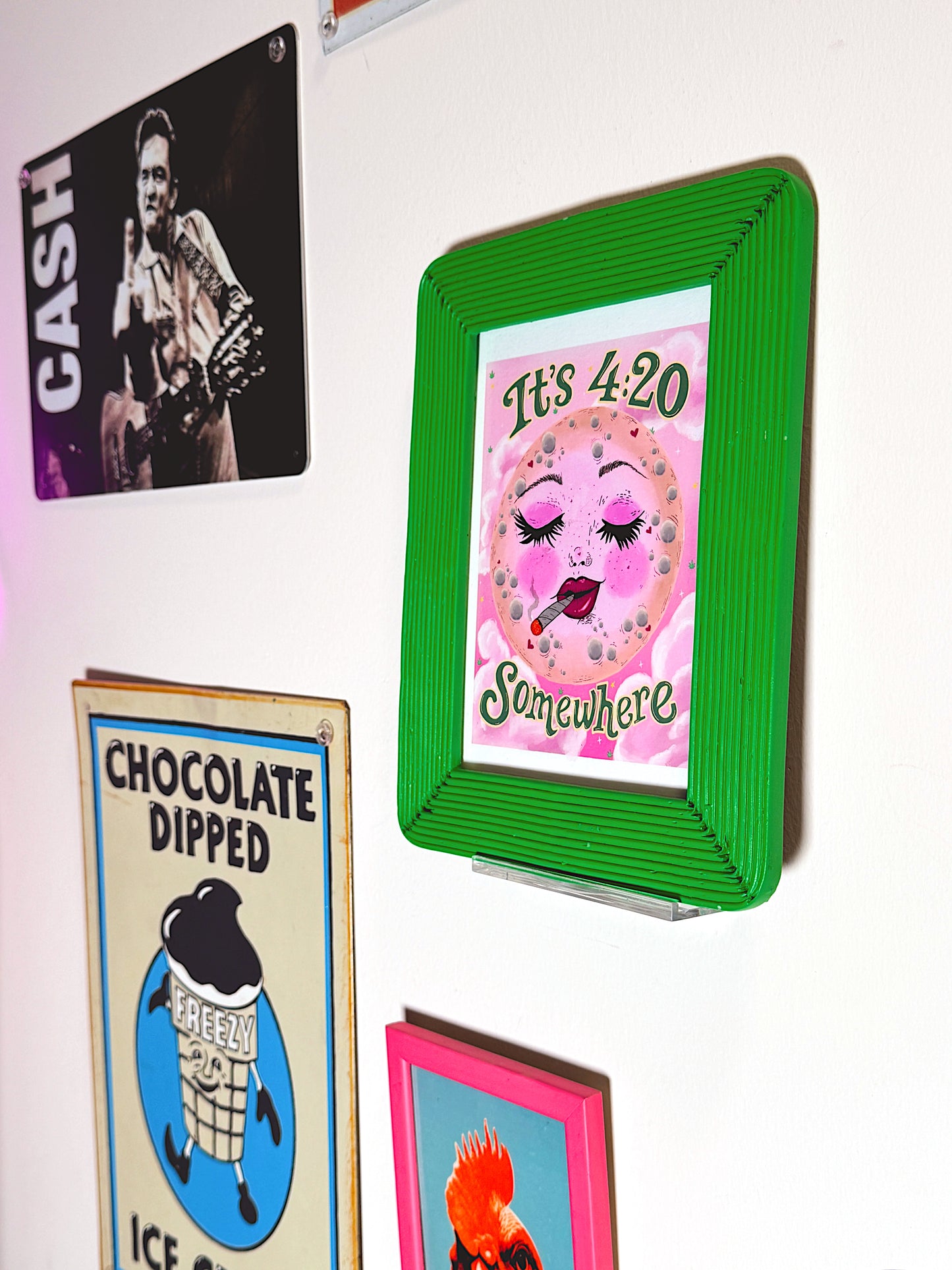 “It’s 4:20 Somewhere” Print – FRAMED 5×7