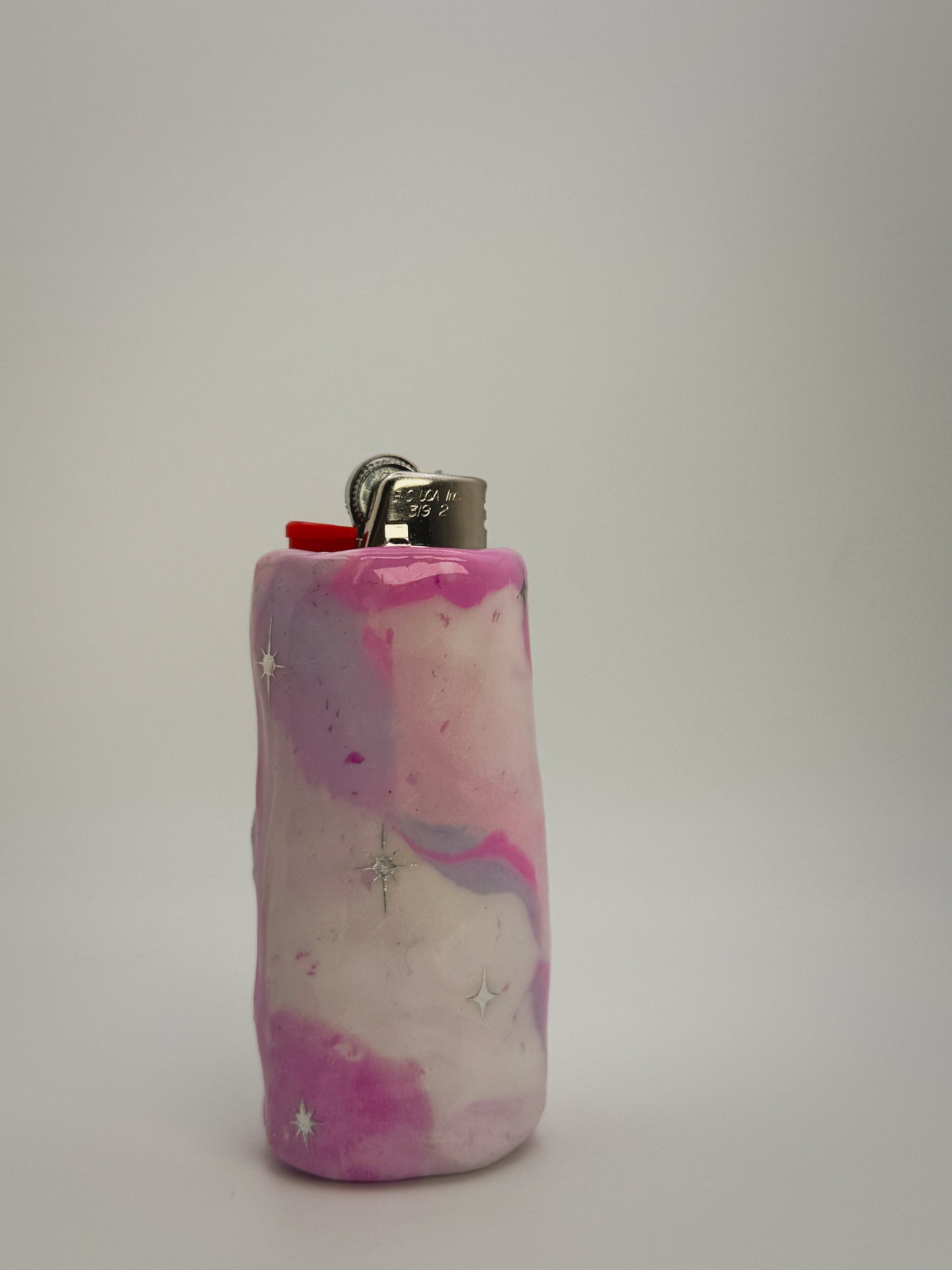 Winking Moon Lighter Case| Fits Standard Bic | Handmade Polymer Clay Art