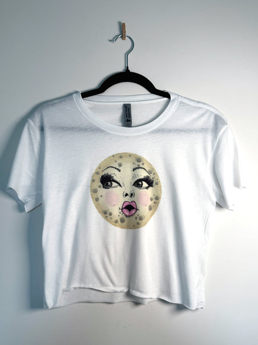 Miss Moon Cropped Tee | Graphic Crop Top
