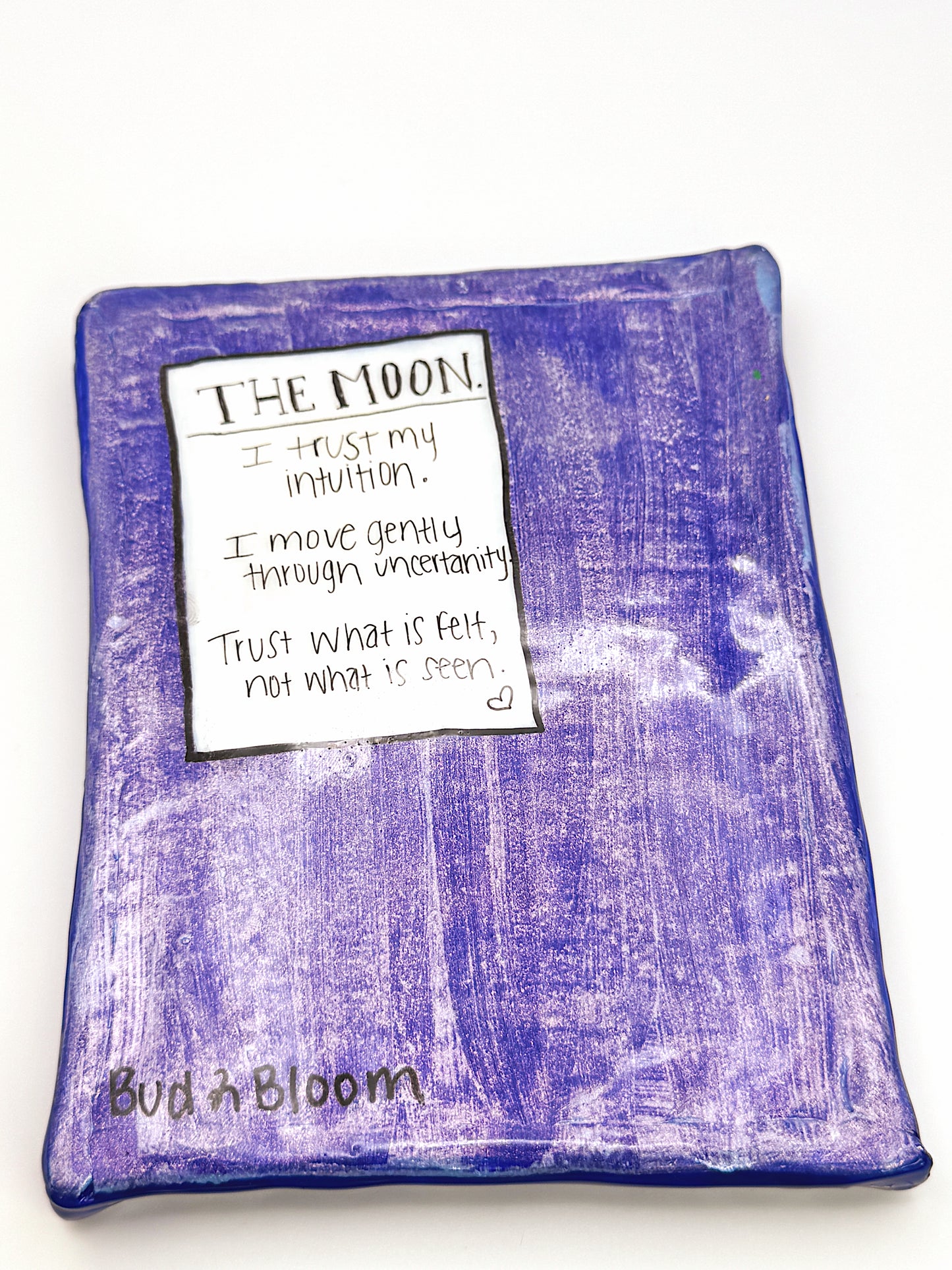 The Moon Tarot Trinket Dish — Handmade Celestial Polymer Clay Dish