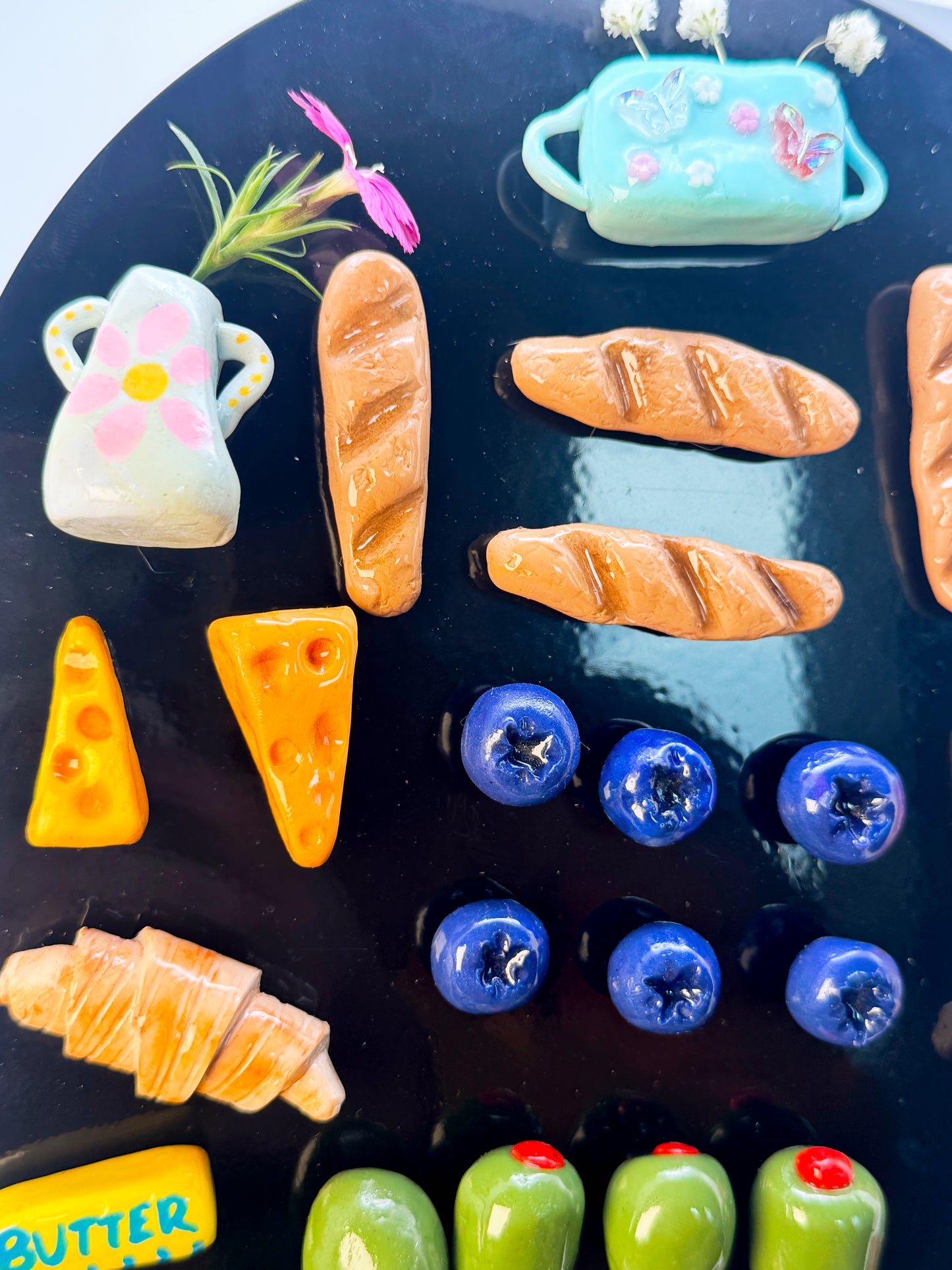 Blueberry — Handmade Polymer Clay Fridge Magnets