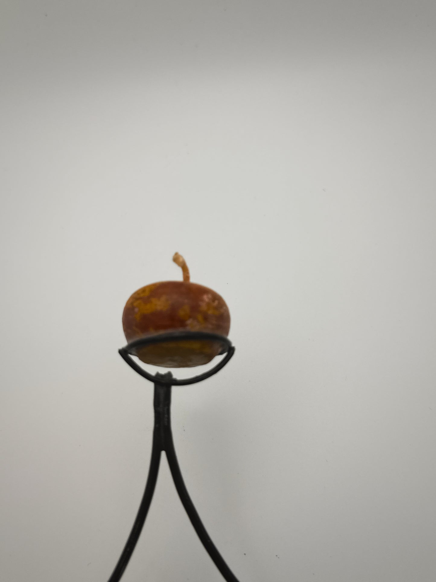 Vintage 90s Wrought Iron Sun Candelabra – 11” Celestial Candle Holder