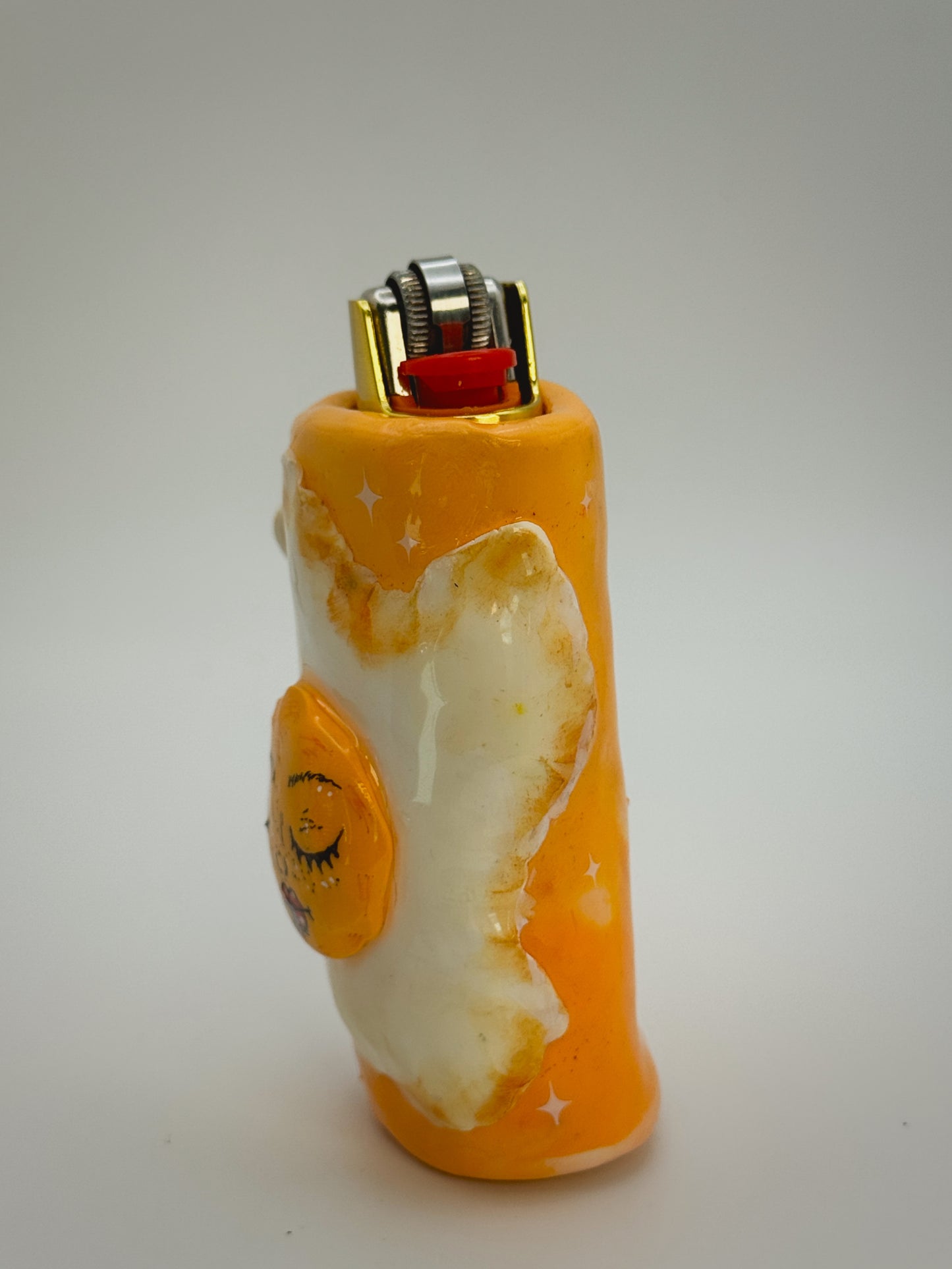 Fried Like An Egg Lighter Case w/ charm | Fits Standard Bic