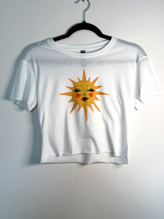 Miss Sunny Cropped Tee | Graphic Crop Top
