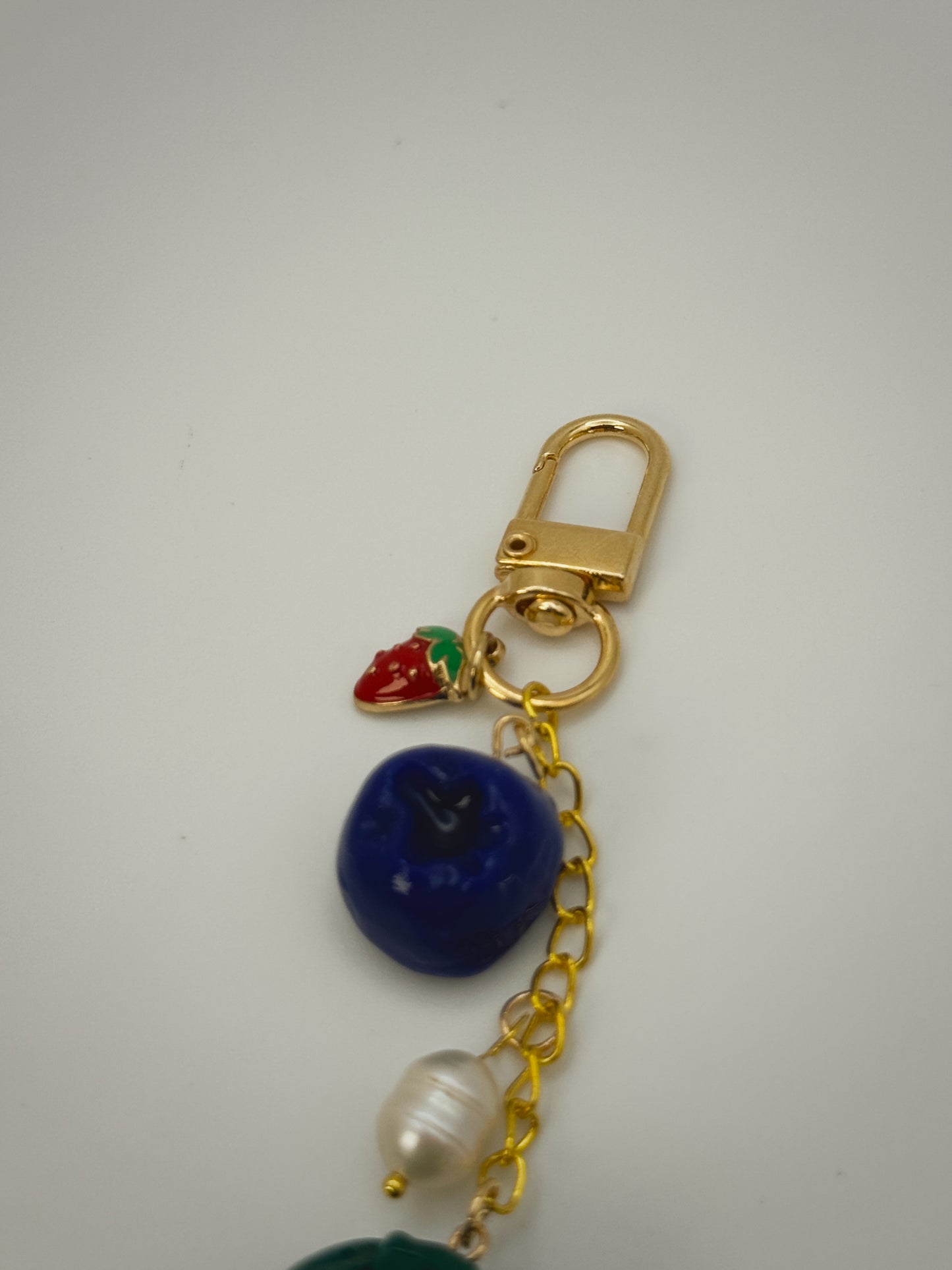 Mixed Berries Bag Charm | Handmade Polymer Clay Key Chain