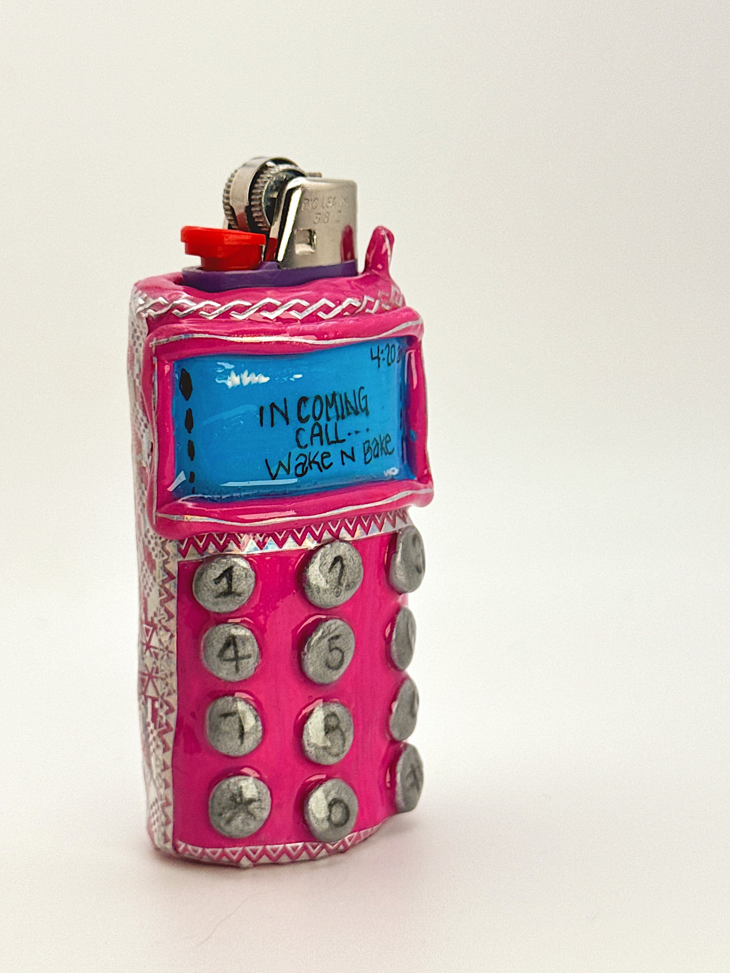 Y2K Cellphone Lighter Case – Wake N Bake Retro Phone BIC Lighter Cover