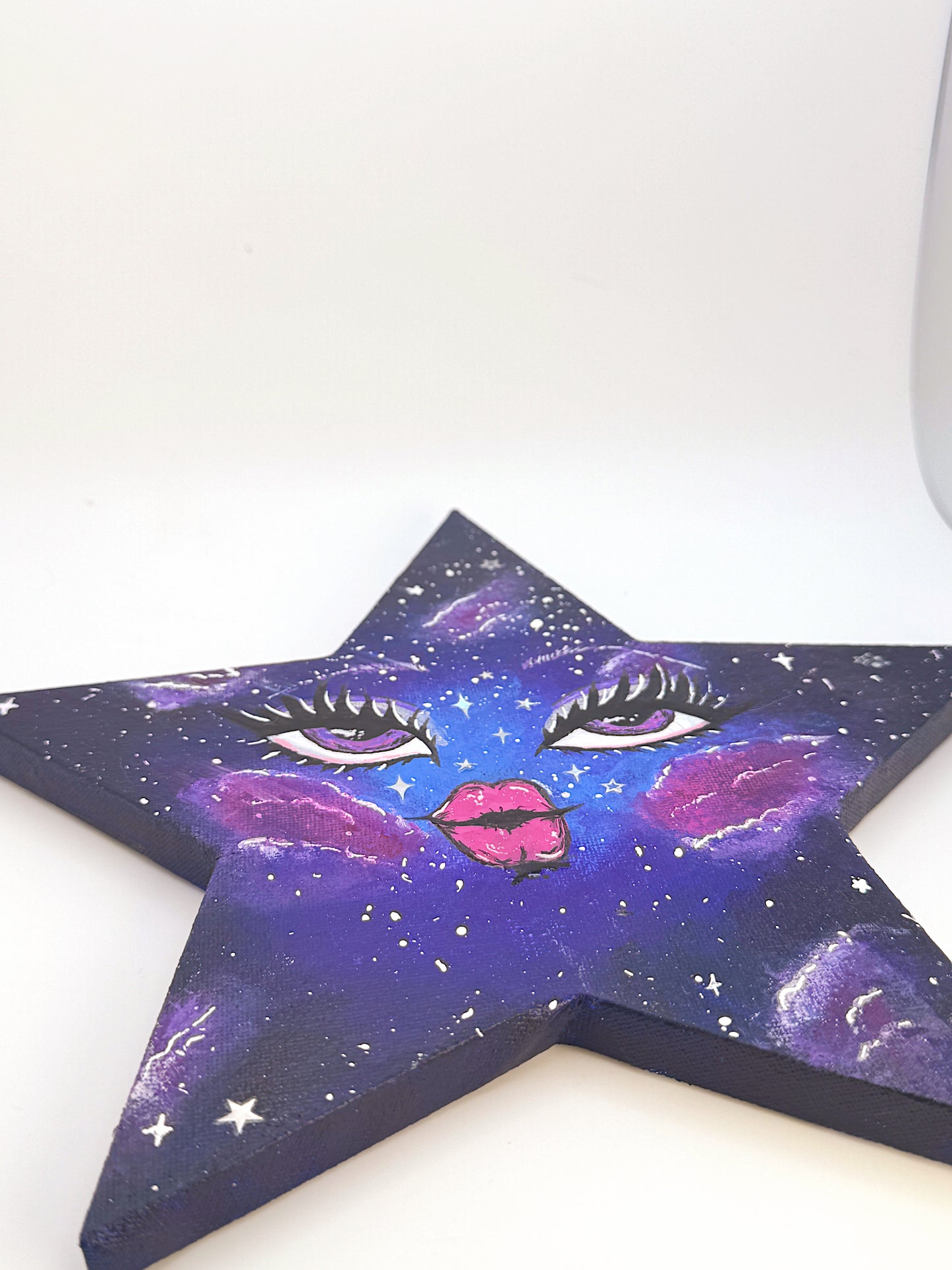 Galactic Glam Star — Original 10” Canvas Art