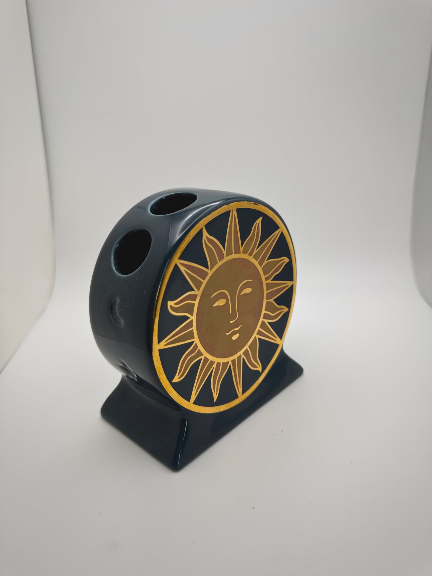 Vintage Springmaid Celestial Sun Toothbrush Holder / Bud Vase – 90s Whimsigoth