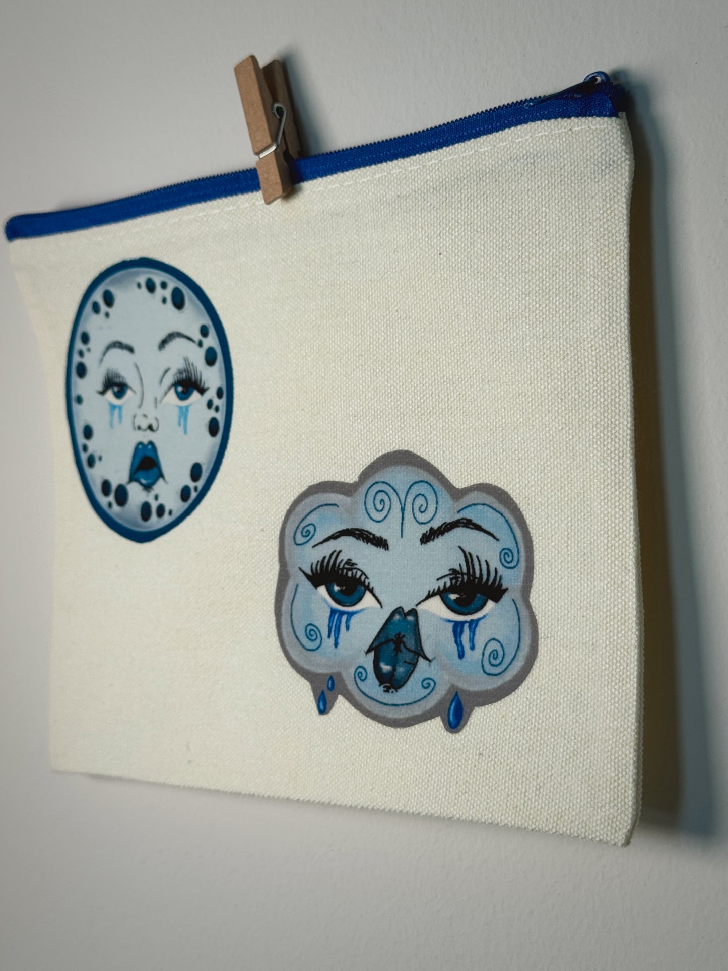 Sad Girl Club Hand-Pressed Bag | 8 x 6 Natural Cotton