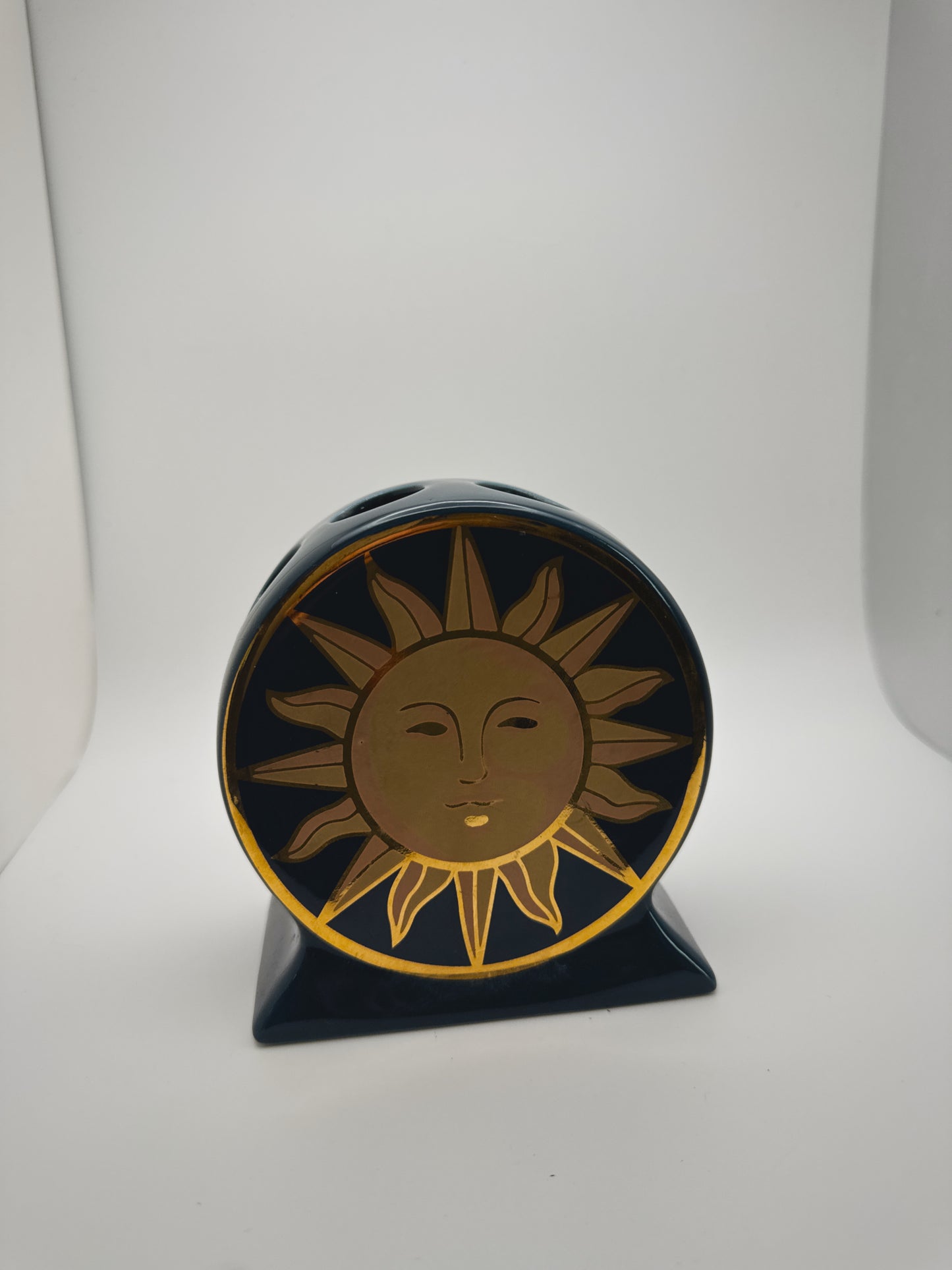 Vintage Springmaid Celestial Sun Toothbrush Holder / Bud Vase – 90s Whimsigoth