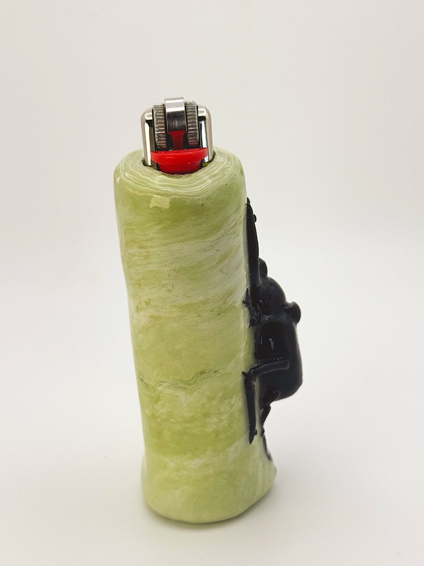 Beetle Lighter Case – Hand-Sculpted Polymer Clay Functional Art