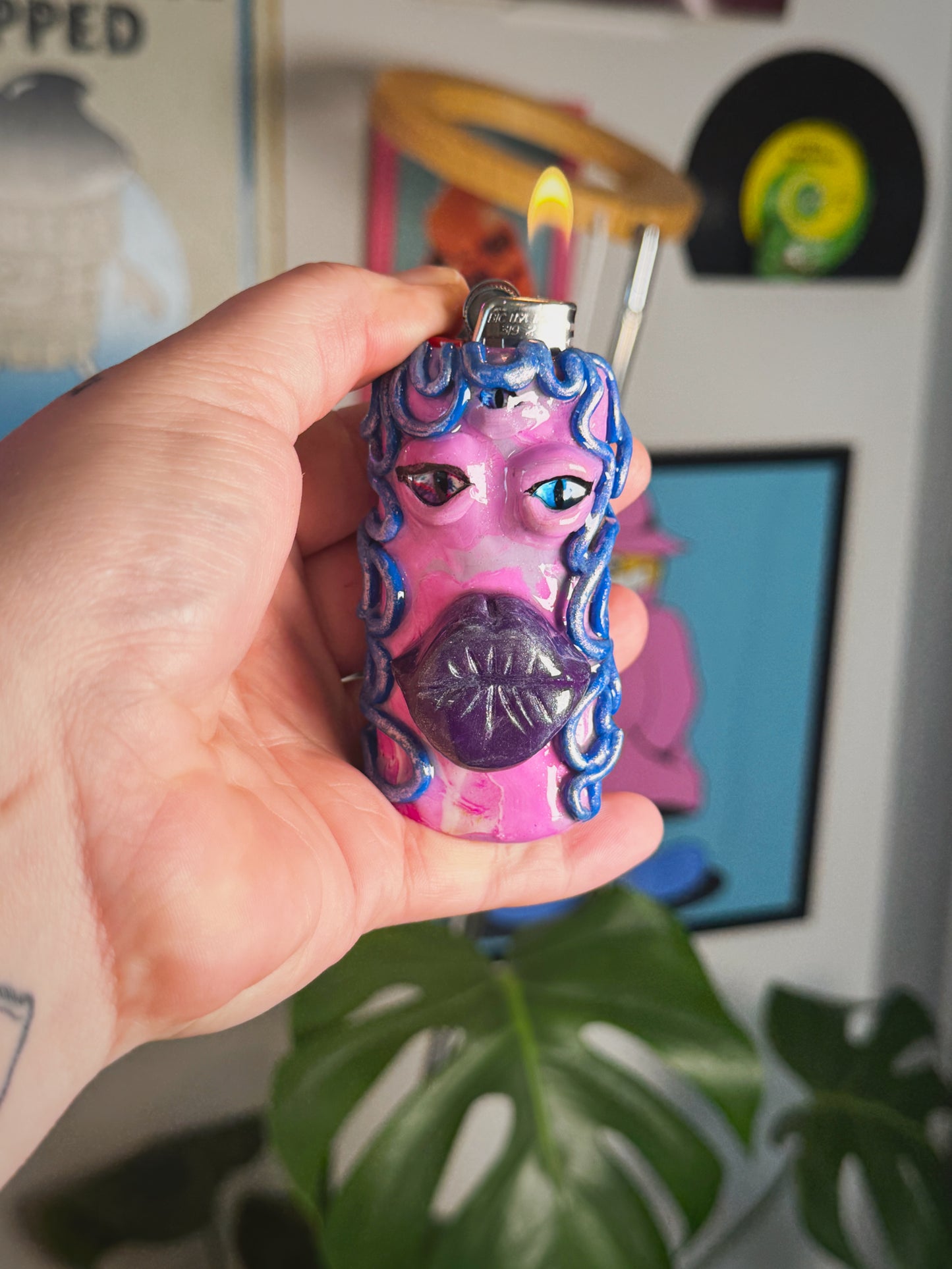 Creature Lighter Case| Fits Standard Bic | Handmade Polymer Clay Art