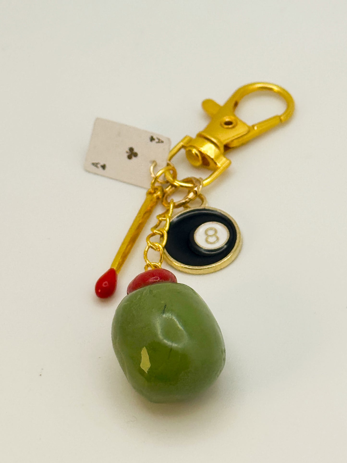 Girls Night Out Keychain – Handmade Polymer Clay Bag Charm