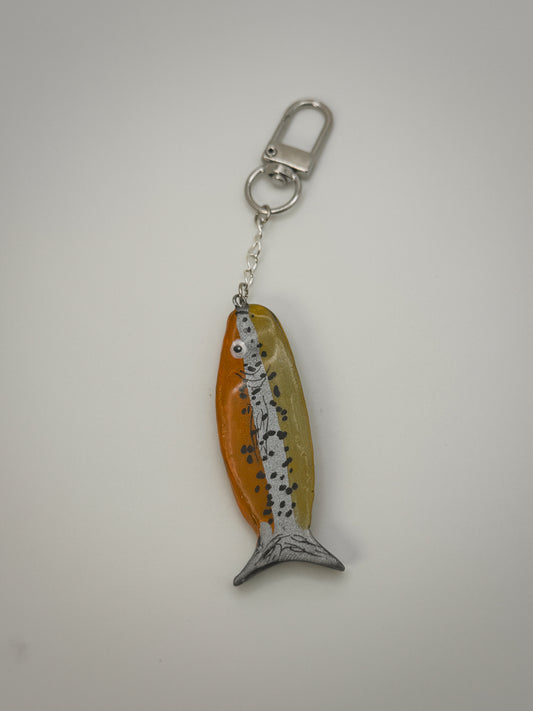 Sardine Bag Charm | Handmade Polymer Clay Key Chain
