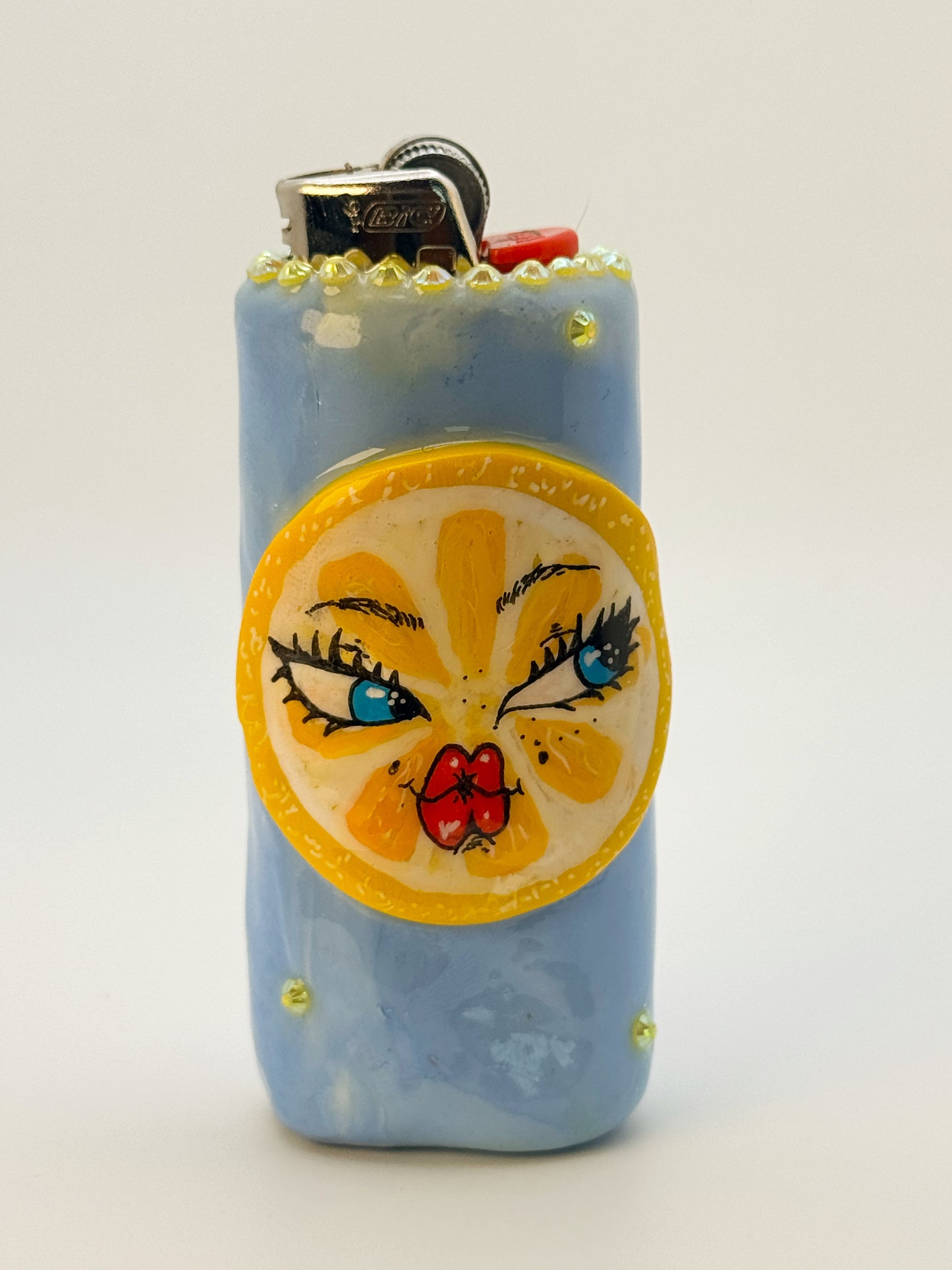 Sassy Lemon Lighter Case| Fits Standard Bic