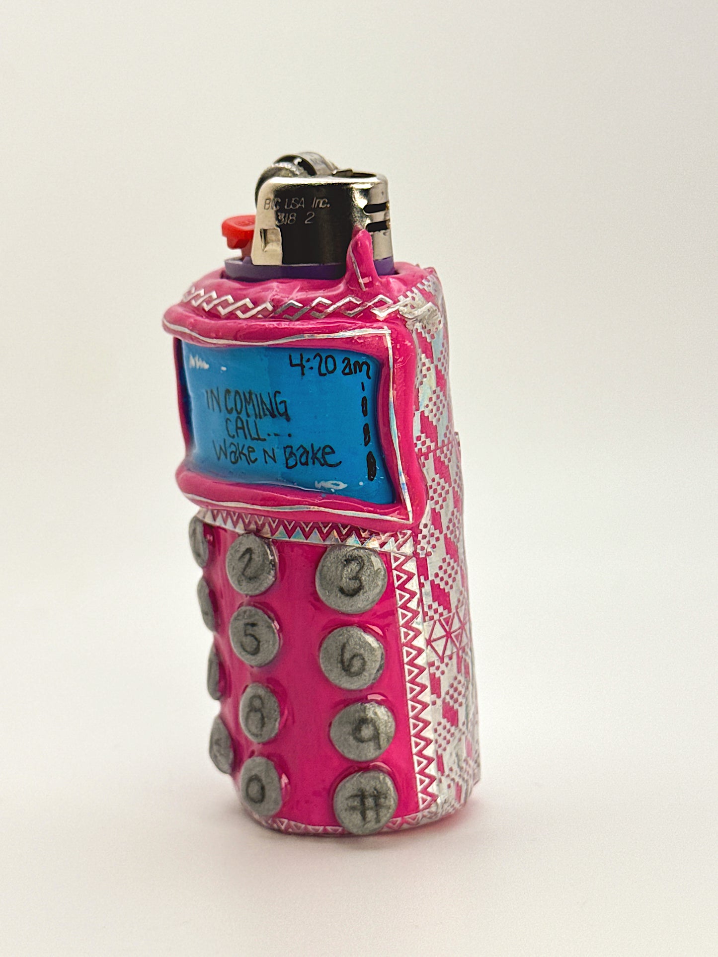 Y2K Cellphone Lighter Case – Wake N Bake Retro Phone BIC Lighter Cover