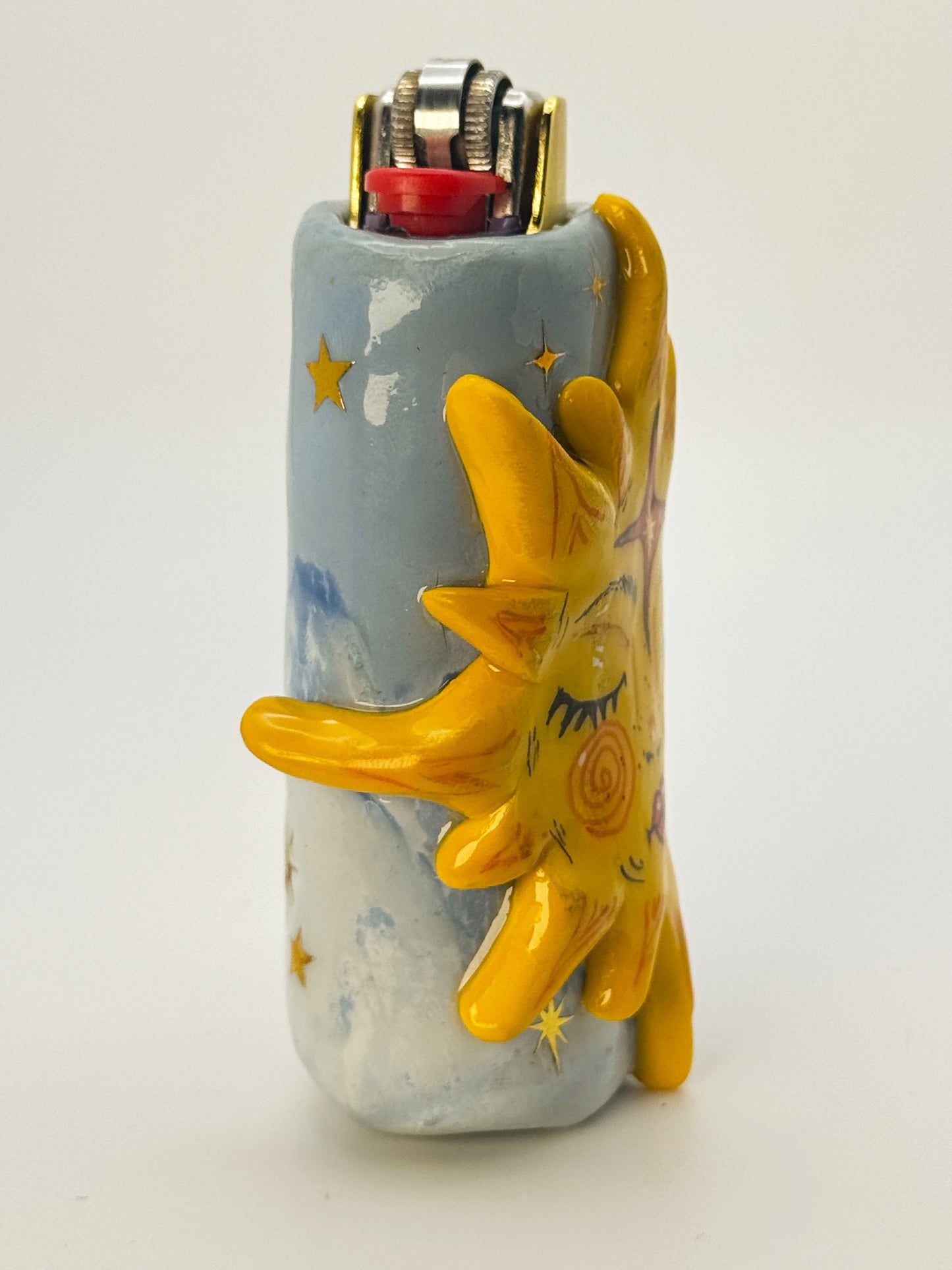 Miss Sunny Girl Lighter Case w/ charm | Fits Standard Bic