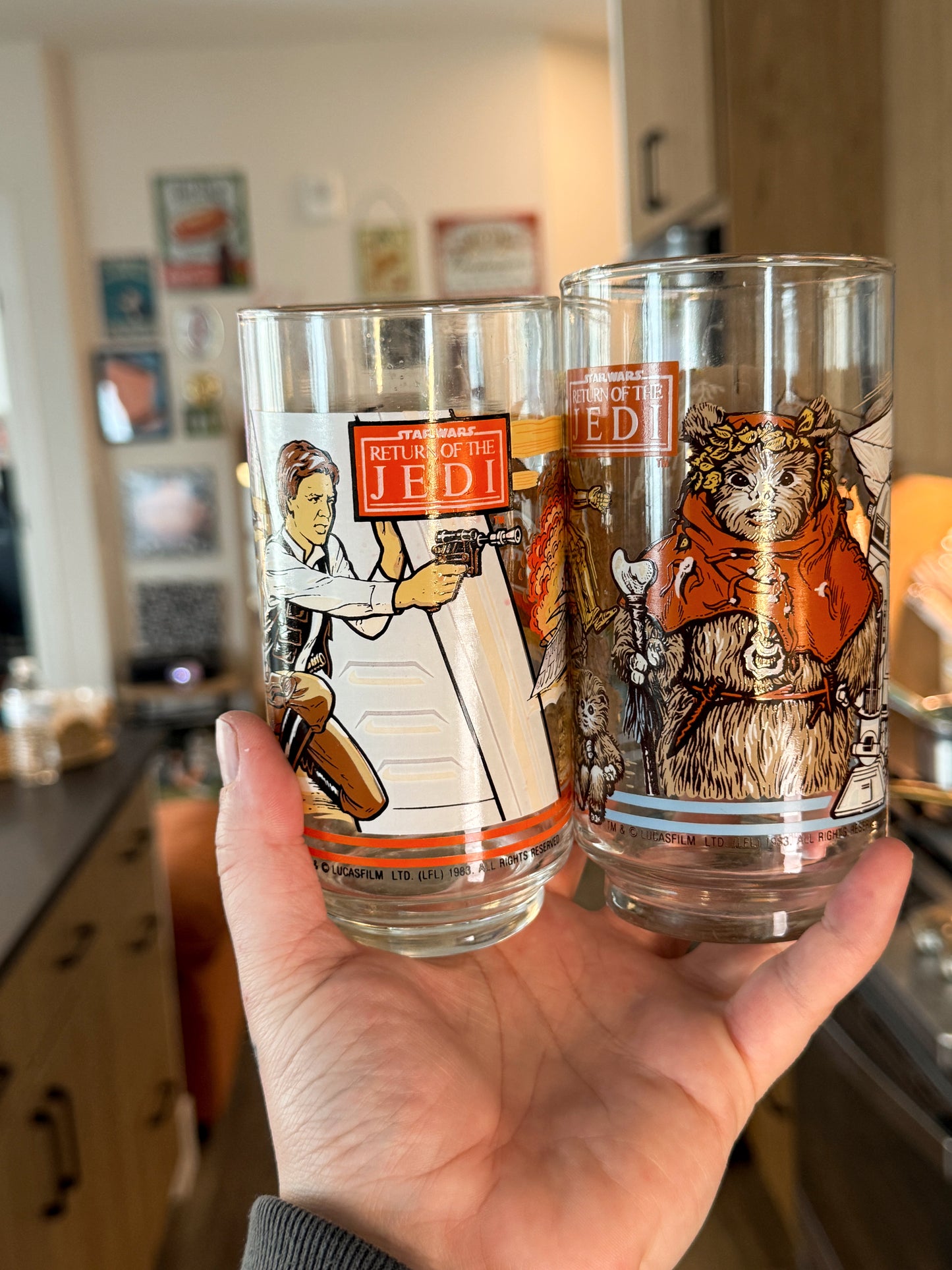 1983 Burger King Star Wars Return of the Jedi Glasses – Set of 2