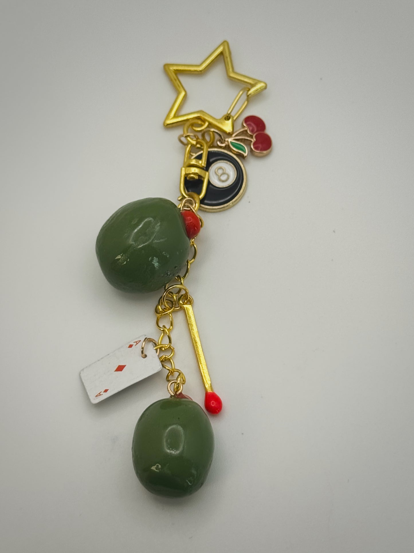 Girls Night Out Keychain – Handmade Polymer Clay Bag Charm