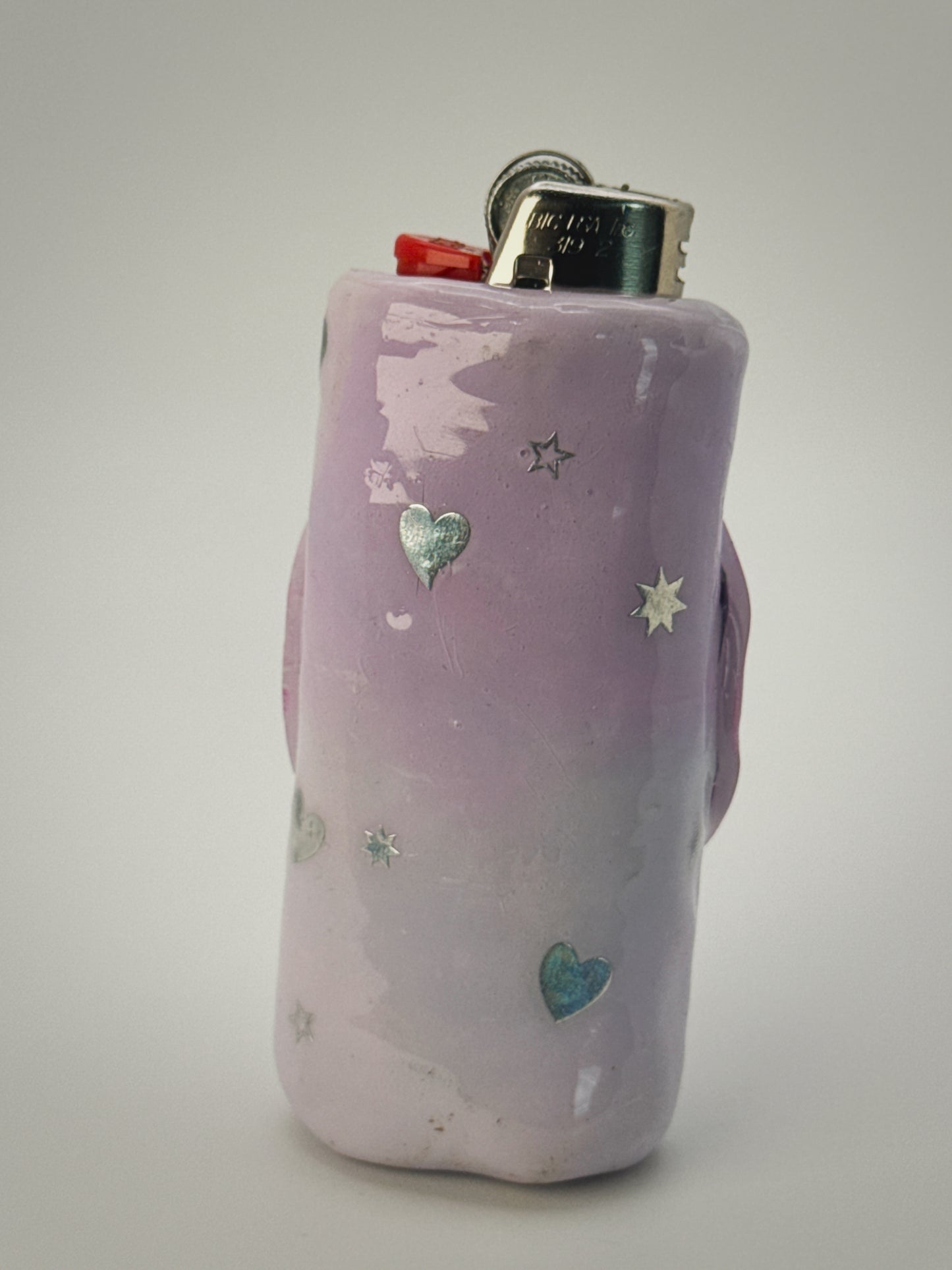 Sassy Moon Lighter Case| Fits Standard Bic | Handmade Polymer Clay Art