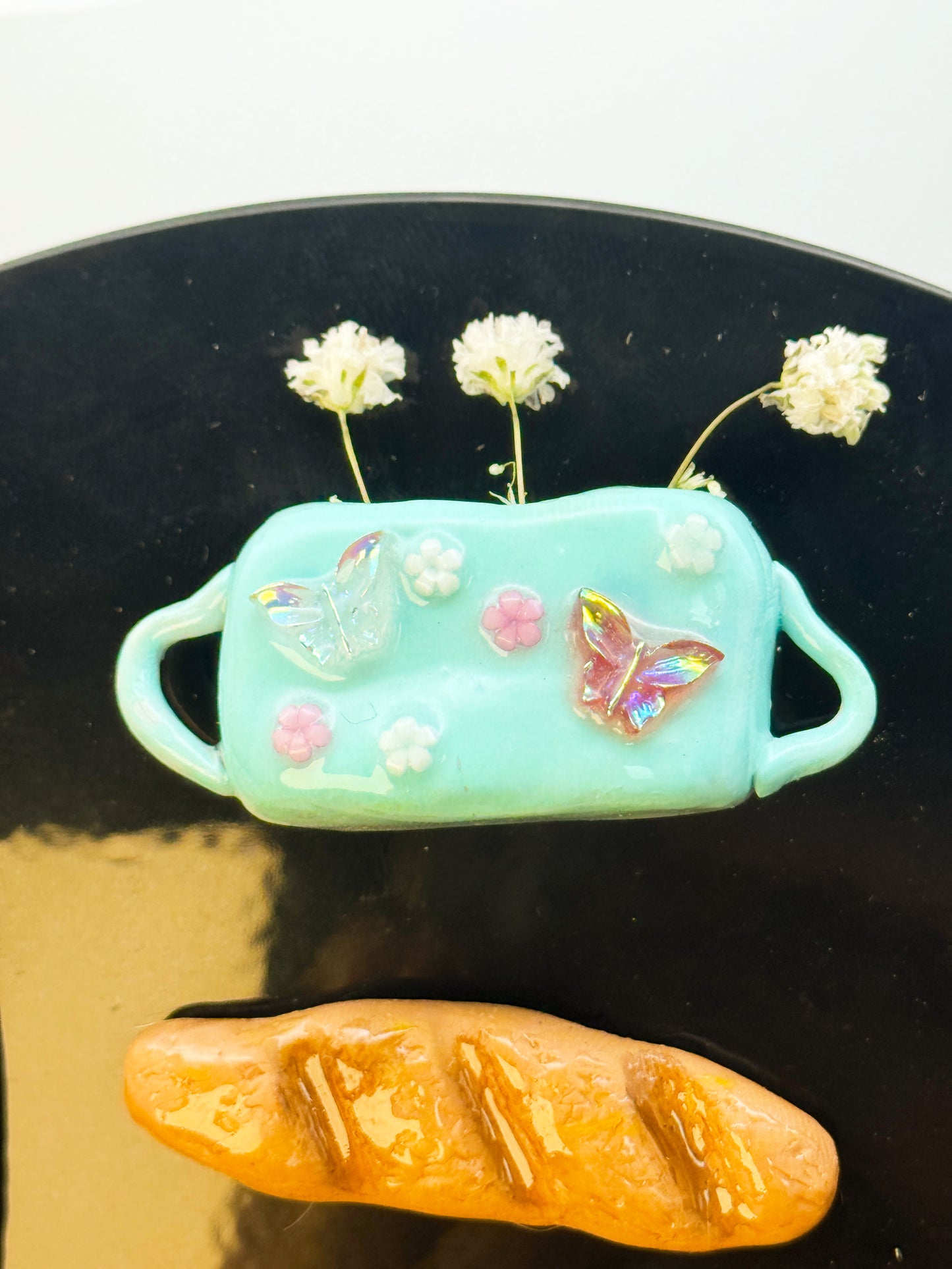Mini Vase — Handmade Polymer Clay Fridge Magnets