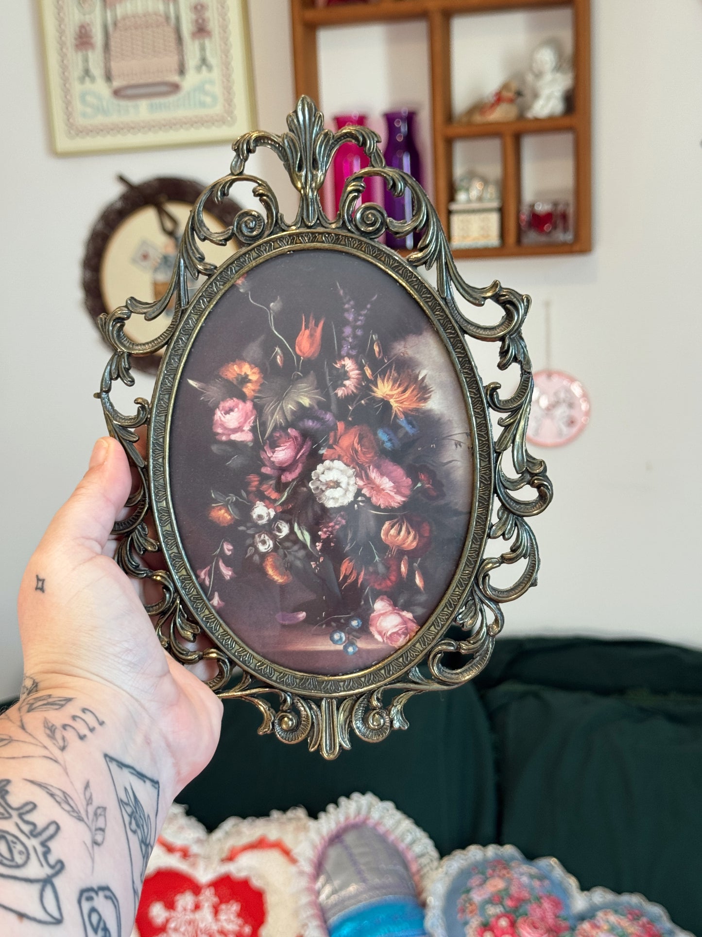 Vintage Italian Ornate Floral Frame | Made in Italy