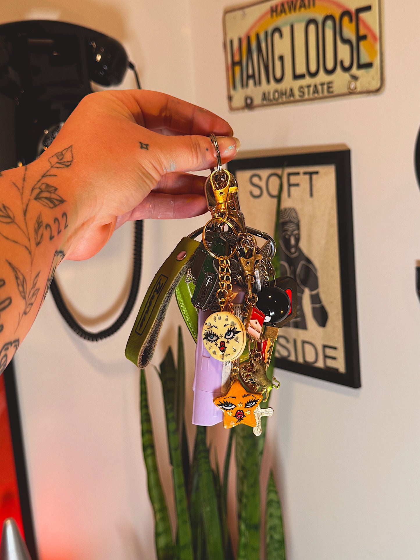 Moon & Star Duo Keychain – Celestial Cuties Set (Handmade Polymer Clay)