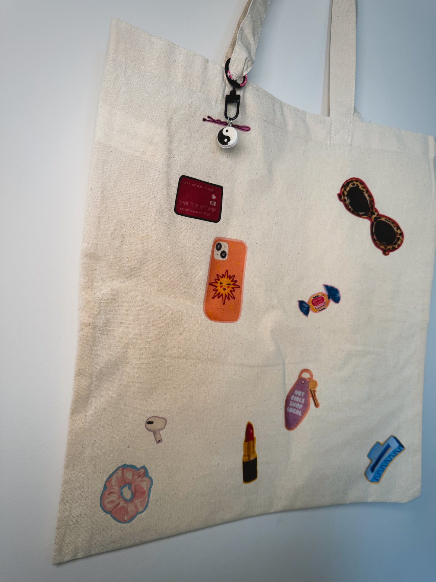 What’s In My Bag Hand-Pressed Tote Bag | 15x16 Natural Cotton — Luxe